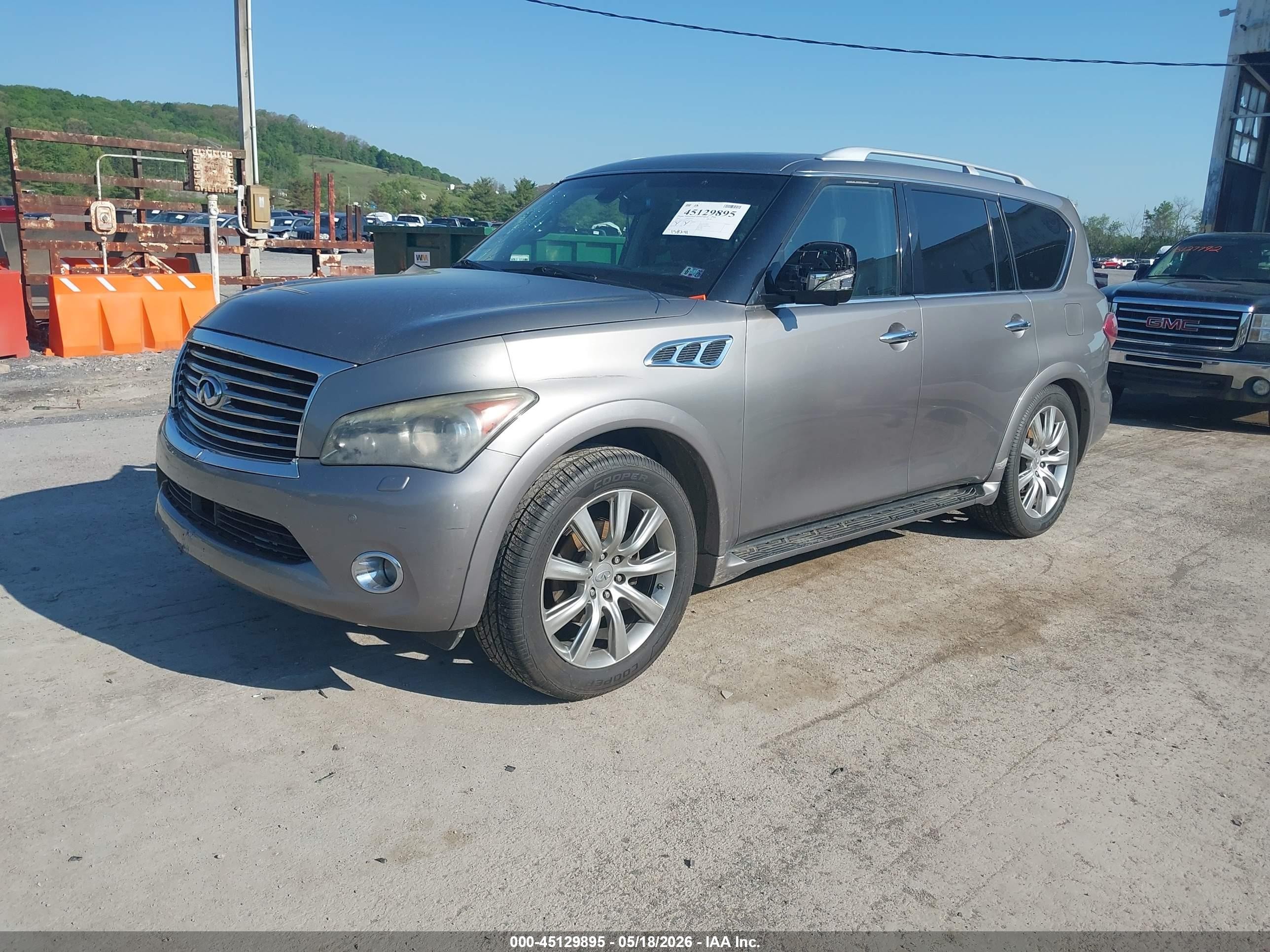 2012 Infiniti Qx56 Pewter vin: JN8AZ2NC7C9315214