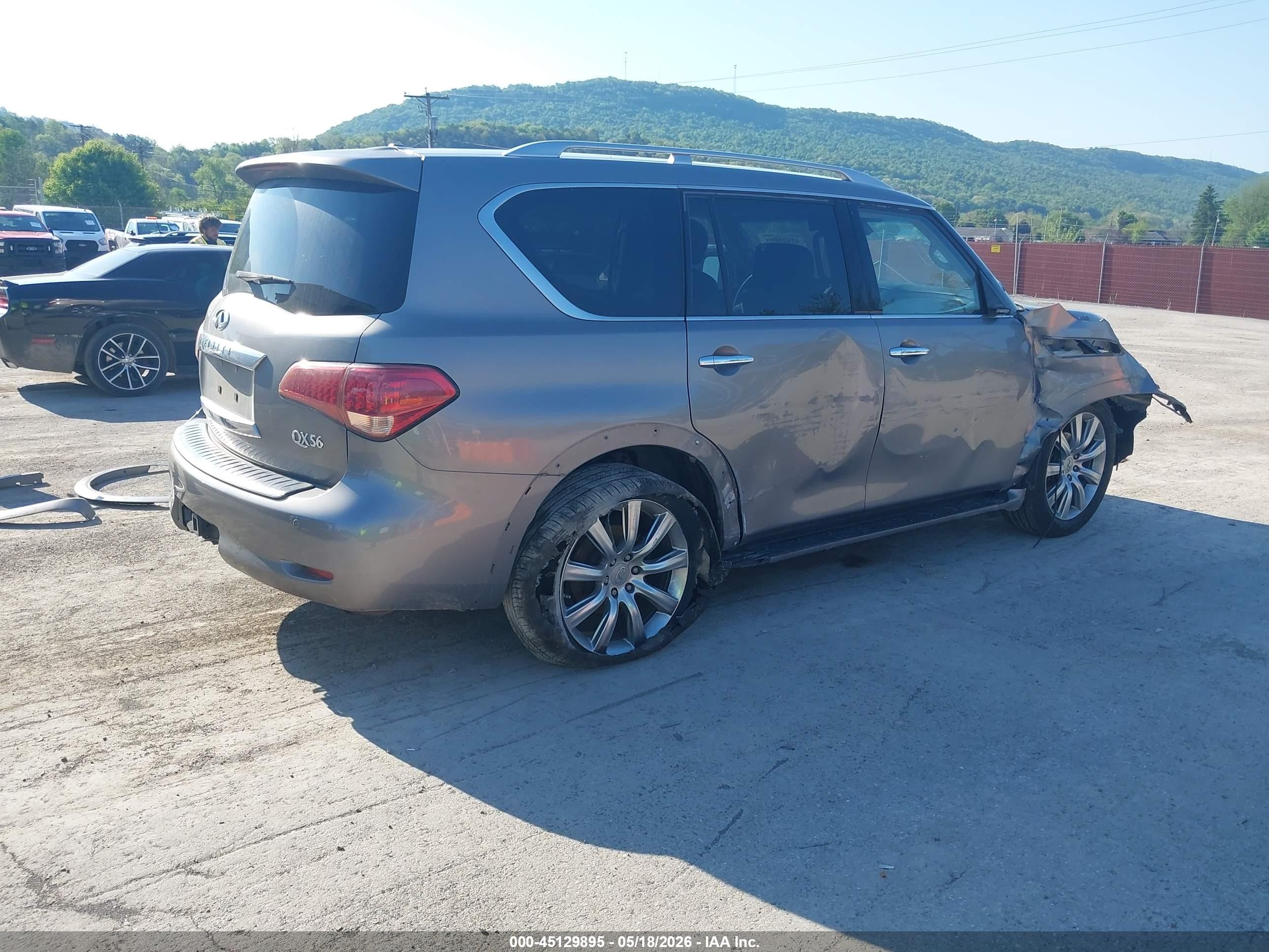 2012 Infiniti Qx56 Pewter vin: JN8AZ2NC7C9315214