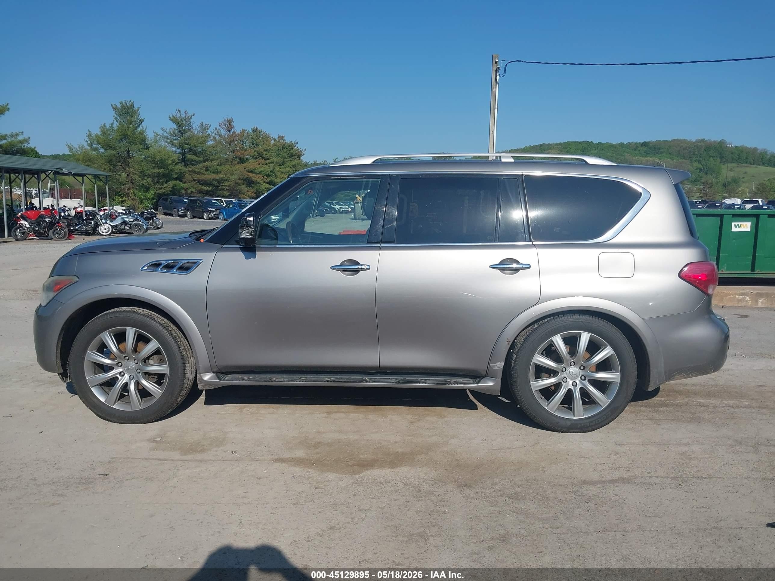 2012 Infiniti Qx56 Pewter vin: JN8AZ2NC7C9315214