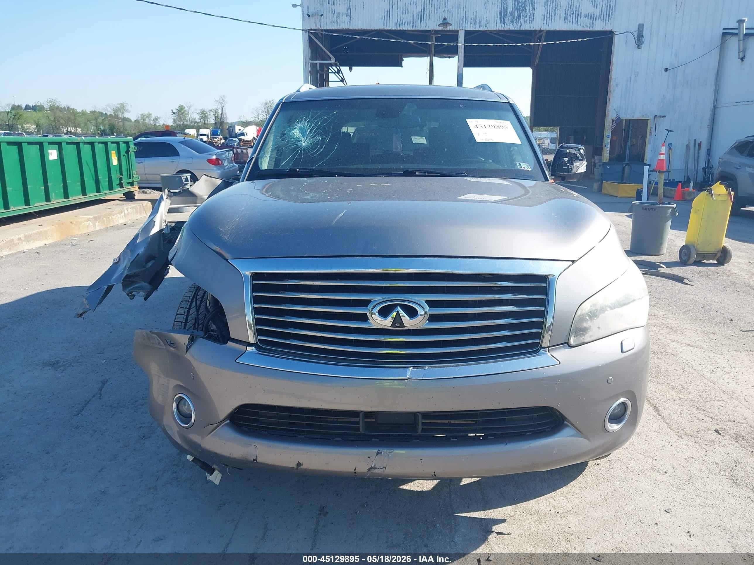 2012 Infiniti Qx56 Pewter vin: JN8AZ2NC7C9315214