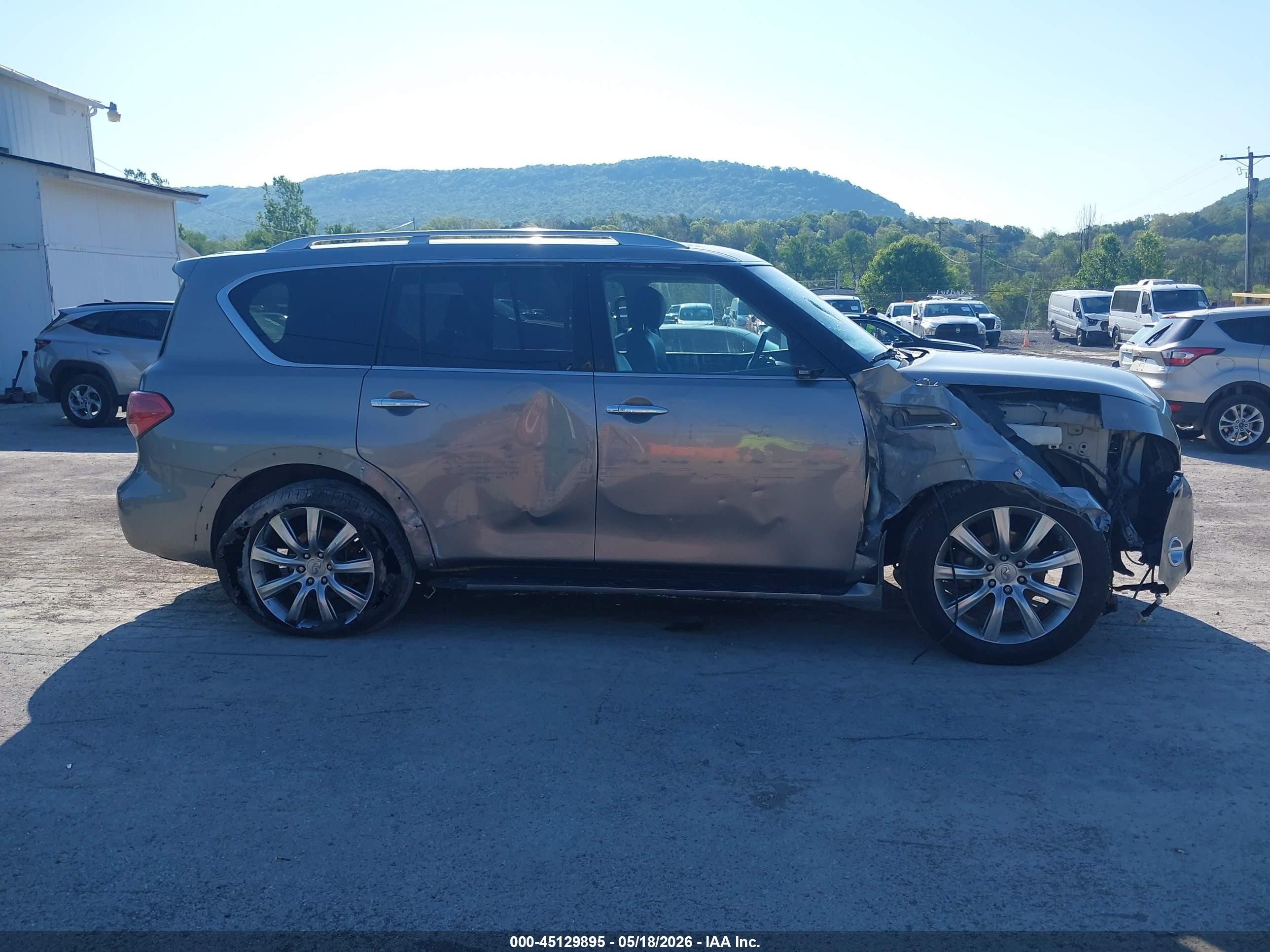 2012 Infiniti Qx56 Pewter vin: JN8AZ2NC7C9315214