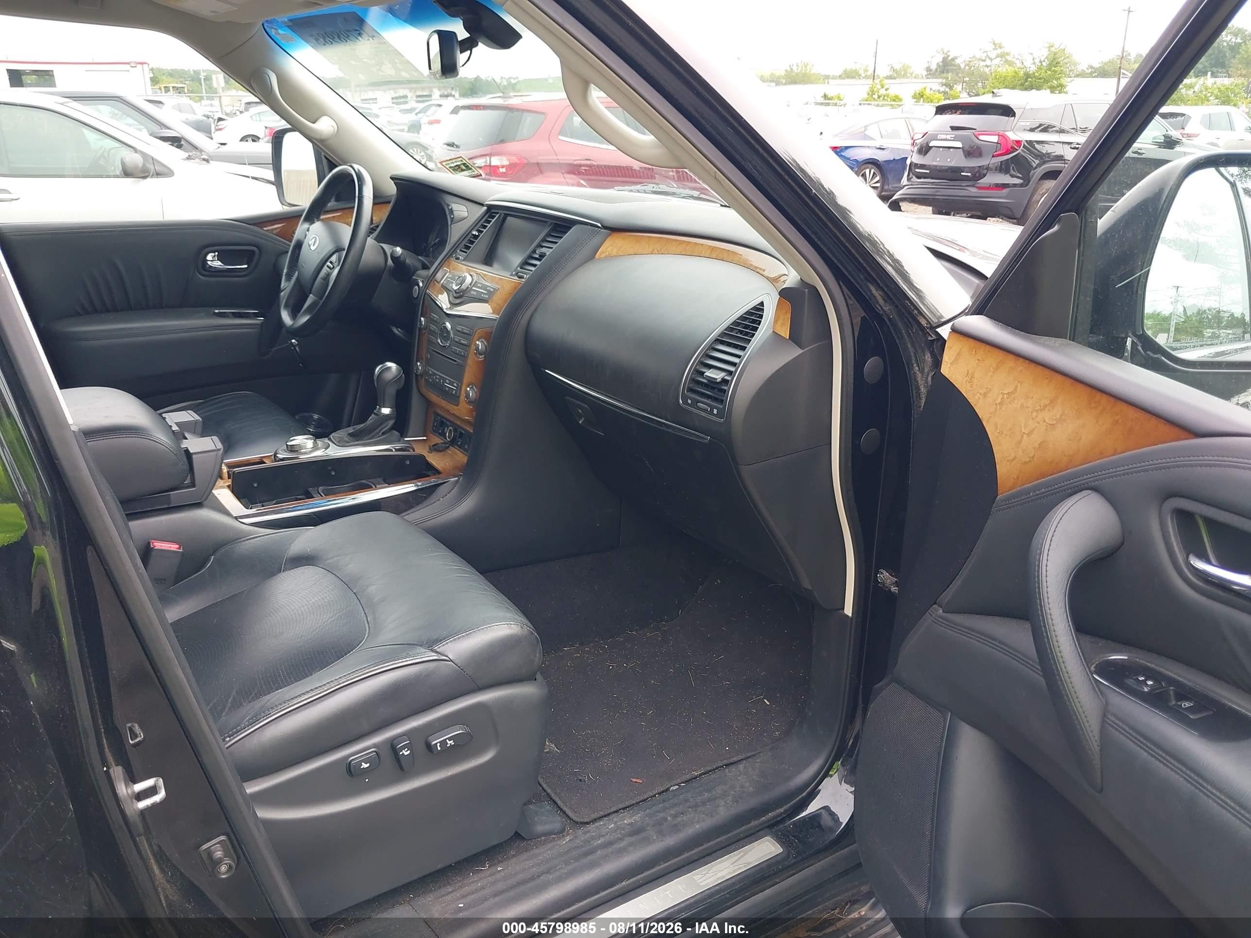 2012 Infiniti Qx56   Black vin: JN8AZ2NC7C9316864