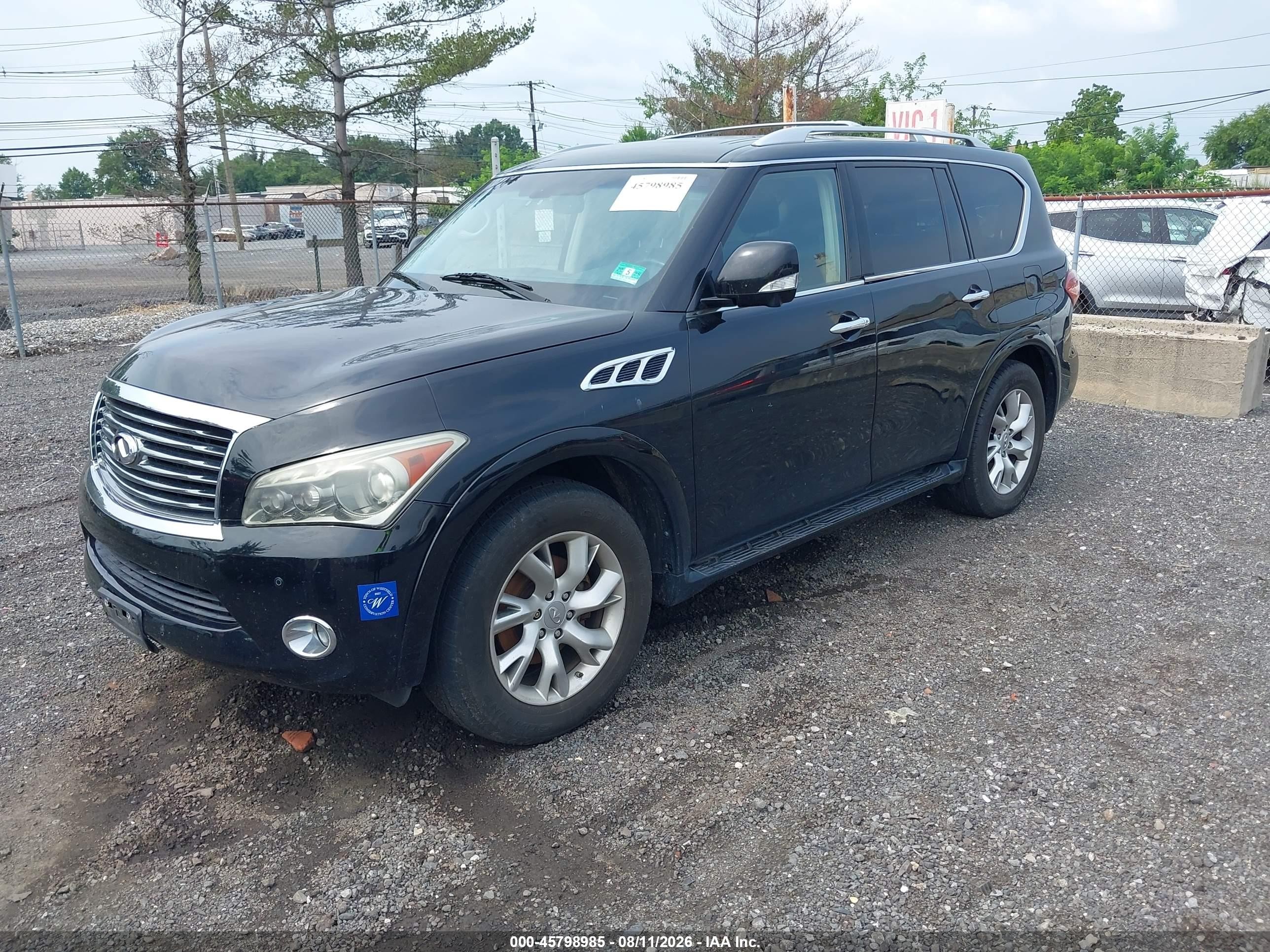2012 Infiniti Qx56   Black vin: JN8AZ2NC7C9316864
