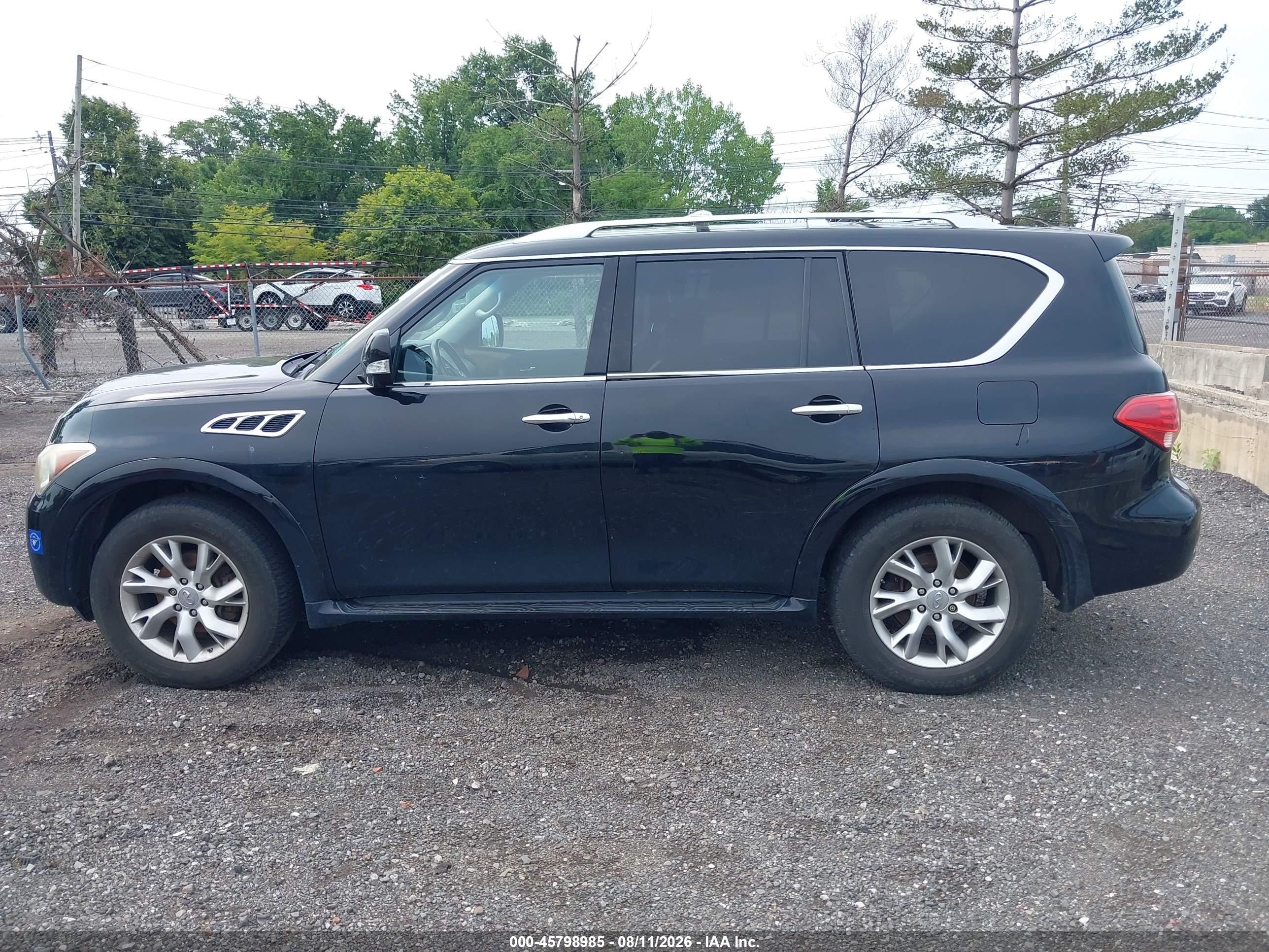 2012 Infiniti Qx56   Black vin: JN8AZ2NC7C9316864