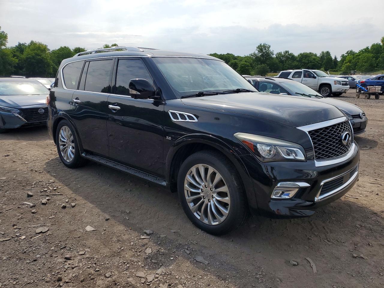 2015 Infiniti Qx80 Base Черный vin: JN8AZ2NC7F9370976