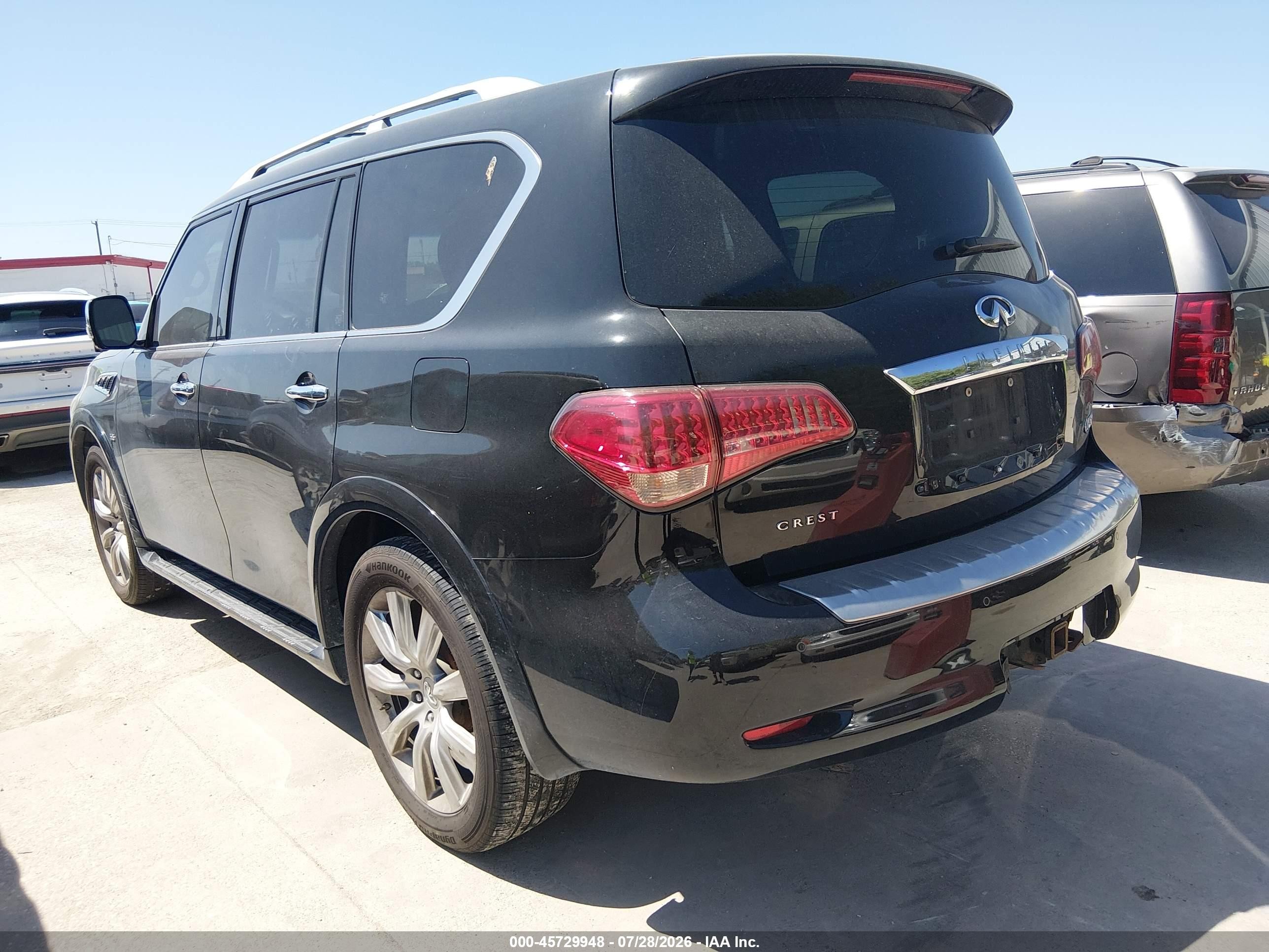 2015 Infiniti Qx80   Black vin: JN8AZ2NC7F9371139