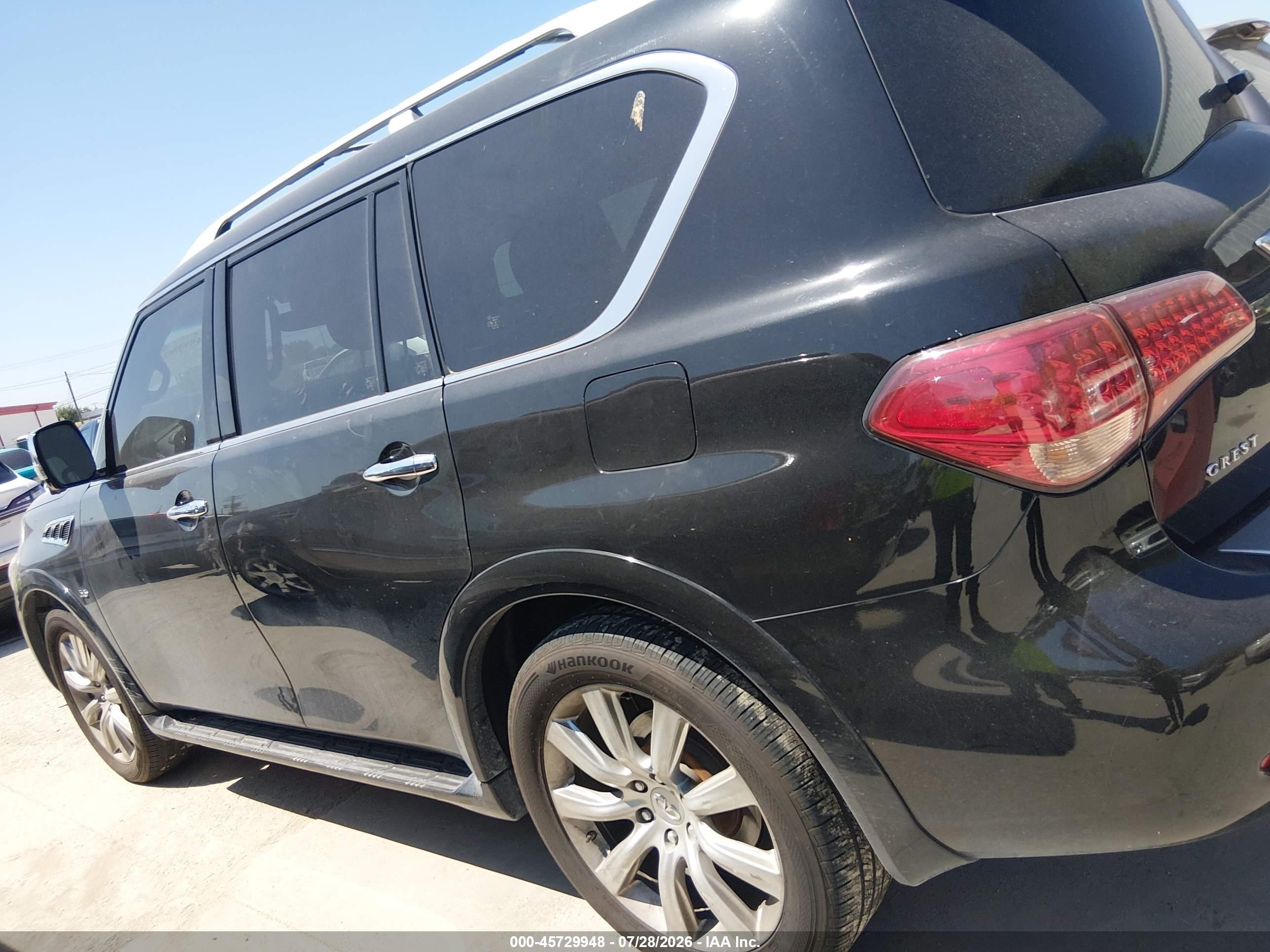 2015 Infiniti Qx80   Black vin: JN8AZ2NC7F9371139