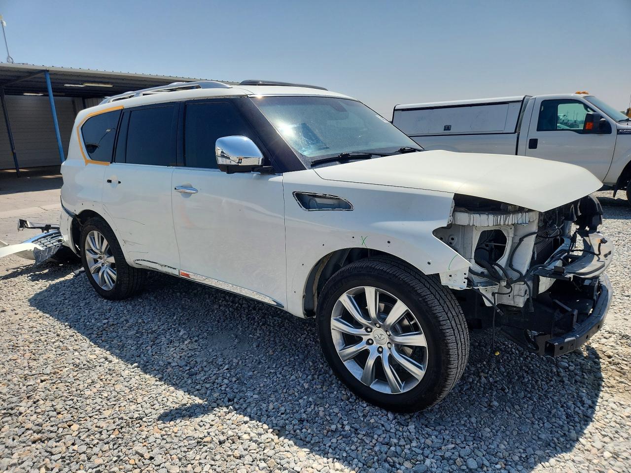 2011 Infiniti Qx56 Base White vin: JN8AZ2NC8B9302731