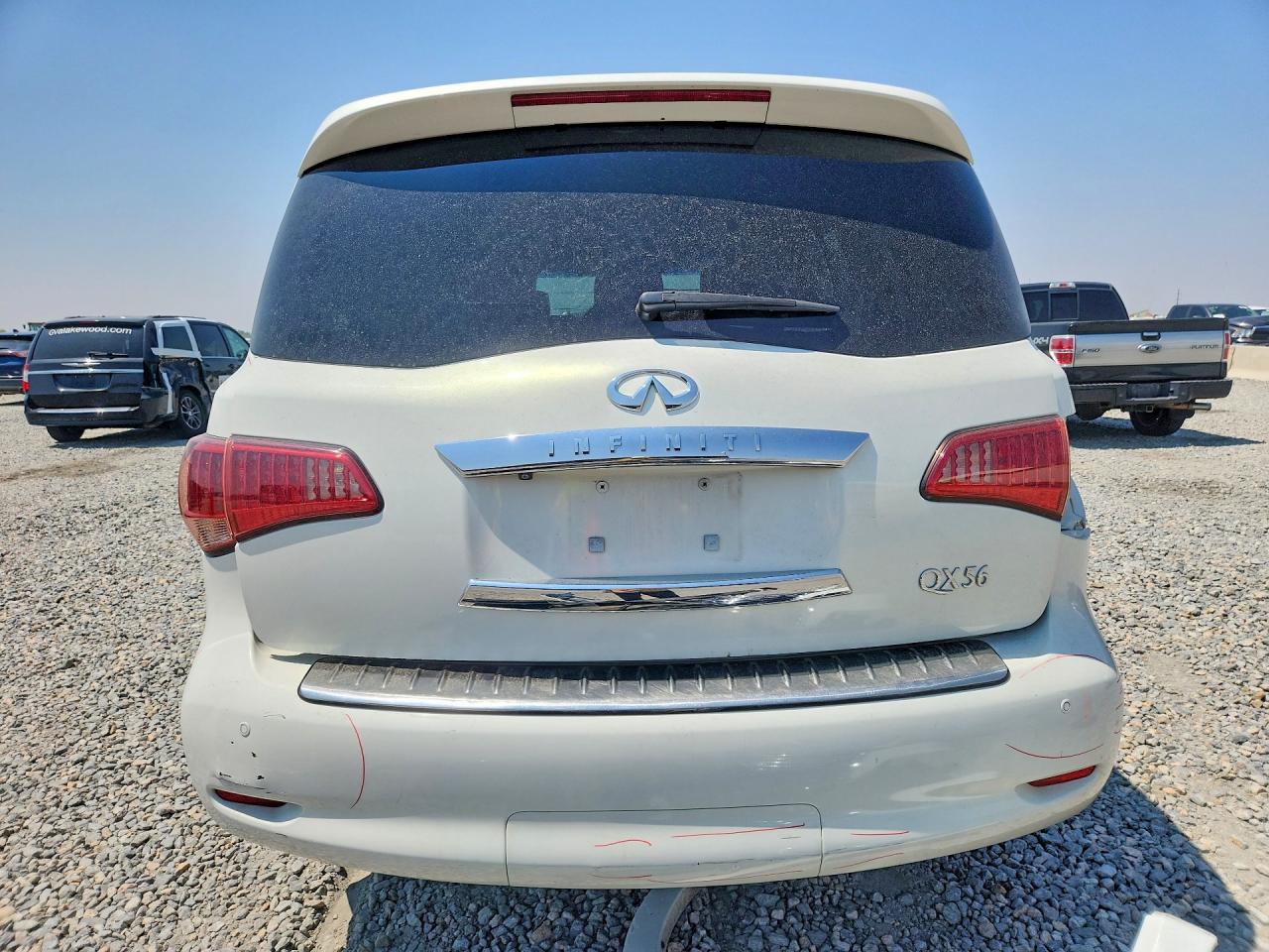 2011 Infiniti Qx56 Base White vin: JN8AZ2NC8B9302731