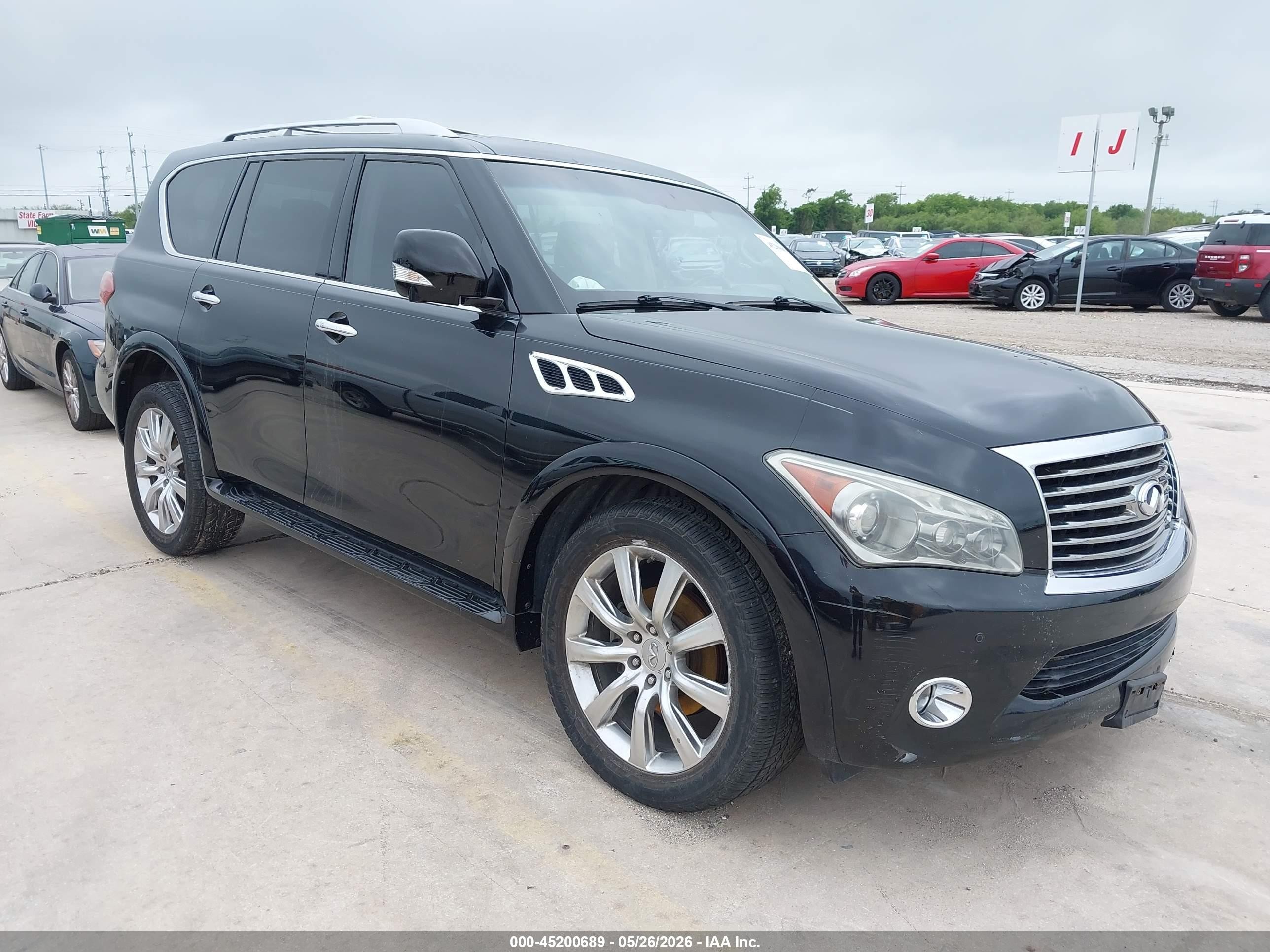 2012 Infiniti Qx56 Black vin: JN8AZ2NC8C9317697