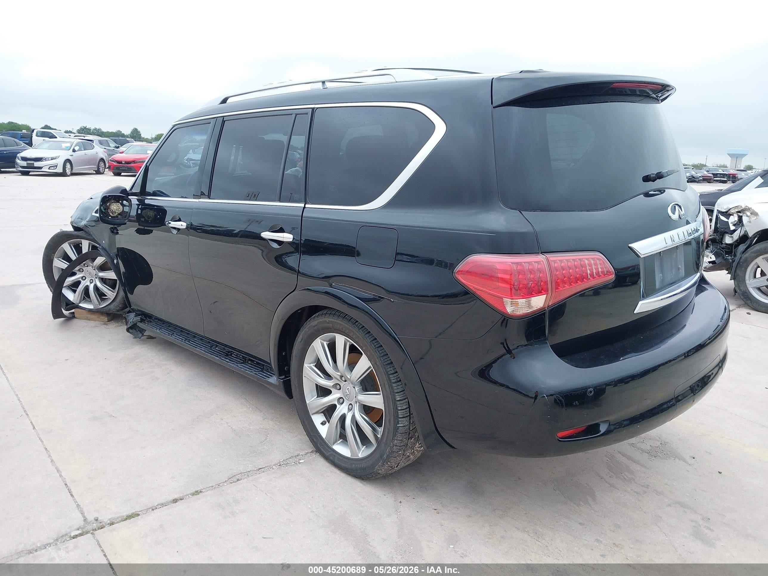 2012 Infiniti Qx56 Black vin: JN8AZ2NC8C9317697
