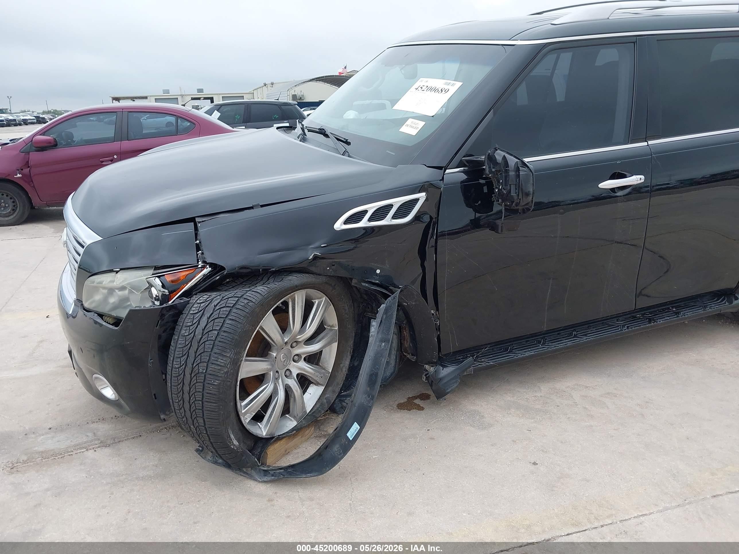 2012 Infiniti Qx56 Black vin: JN8AZ2NC8C9317697