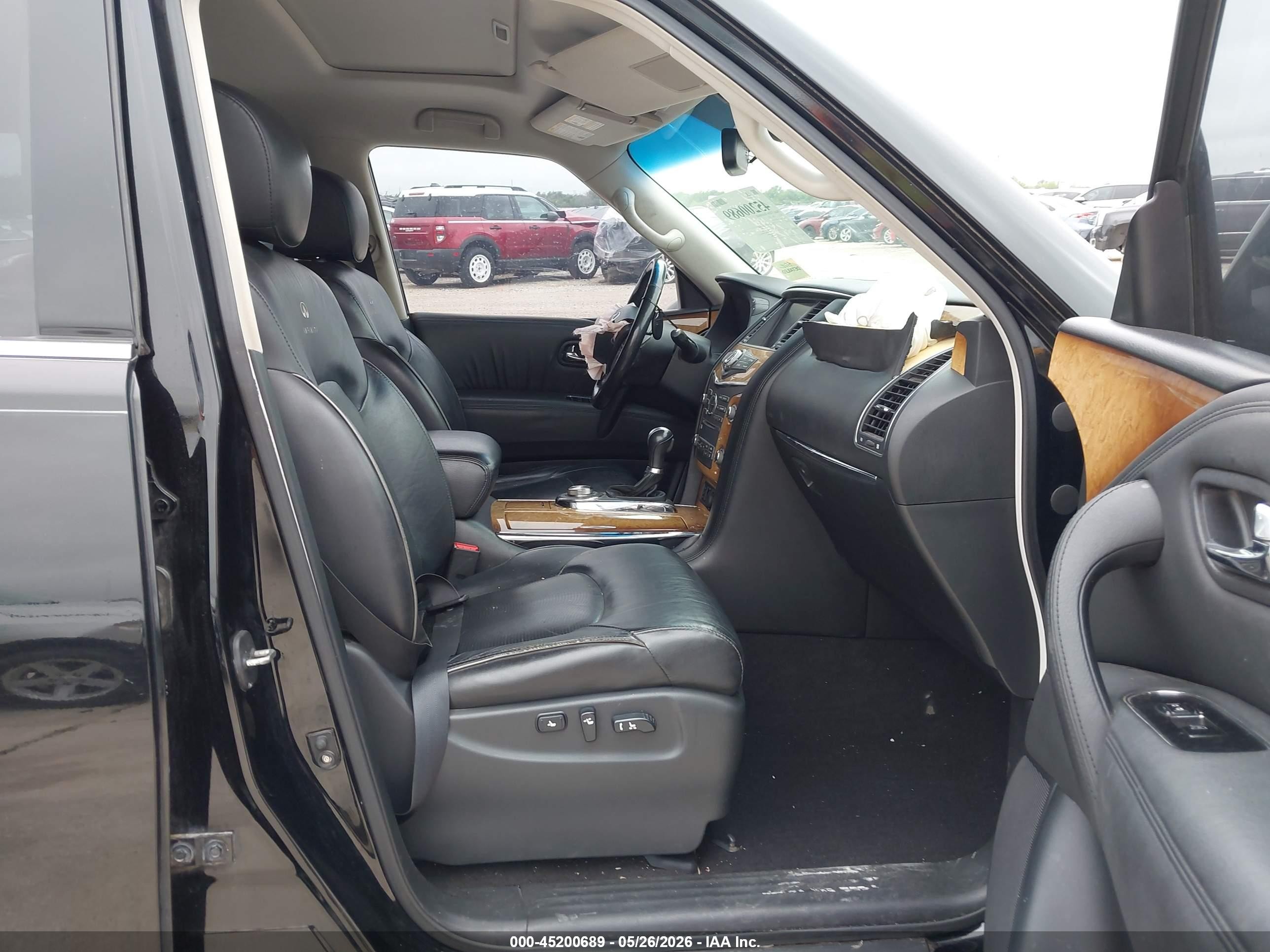 2012 Infiniti Qx56 Black vin: JN8AZ2NC8C9317697