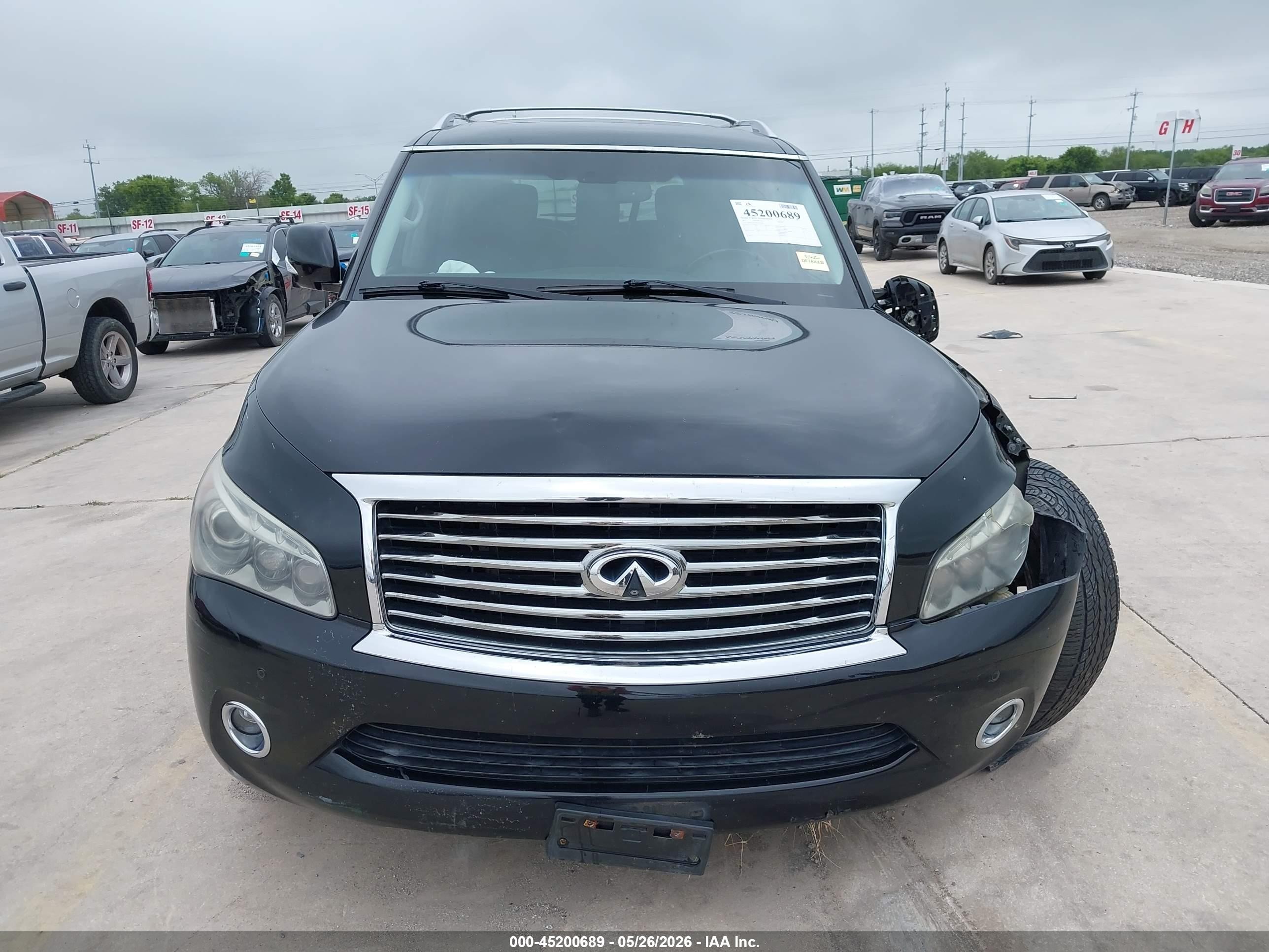 2012 Infiniti Qx56 Black vin: JN8AZ2NC8C9317697