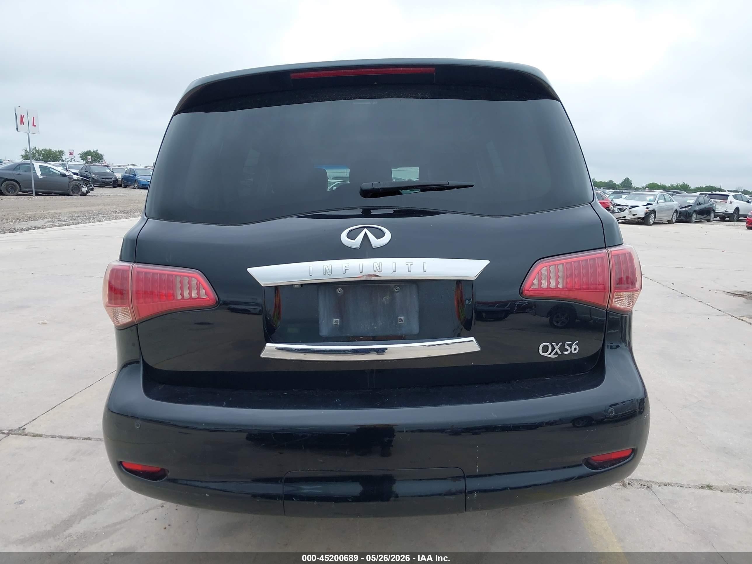 2012 Infiniti Qx56 Black vin: JN8AZ2NC8C9317697