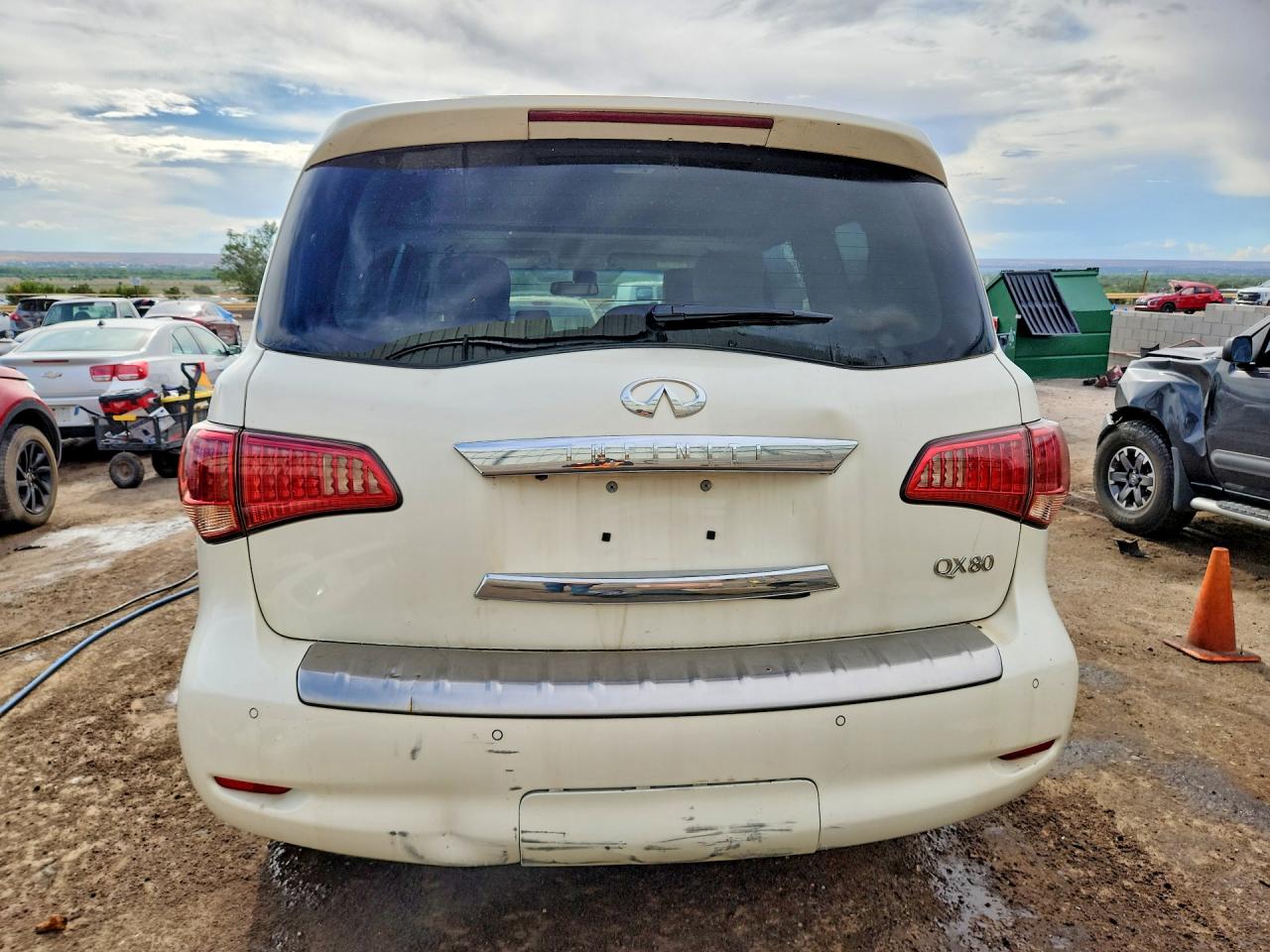 2015 Infiniti Qx80 Base White vin: JN8AZ2NC8F9370257