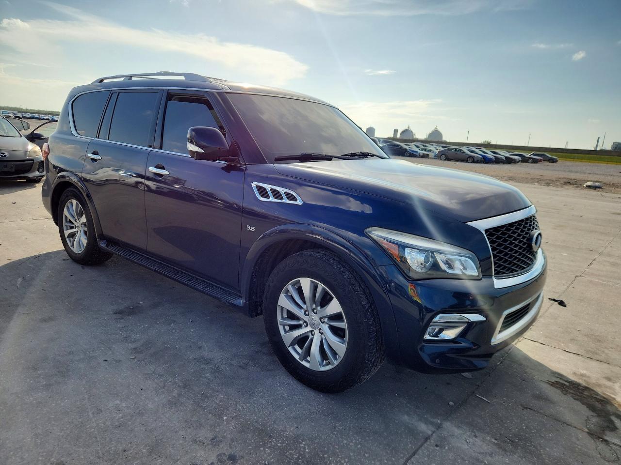 2015 Infiniti Qx80 Base Blue vin: JN8AZ2NC8F9371876