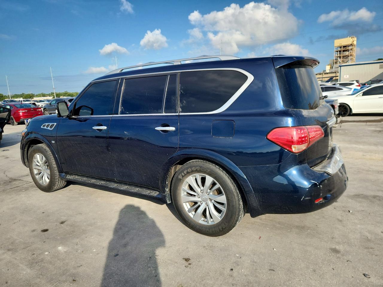 2015 Infiniti Qx80 Base Blue vin: JN8AZ2NC8F9371876