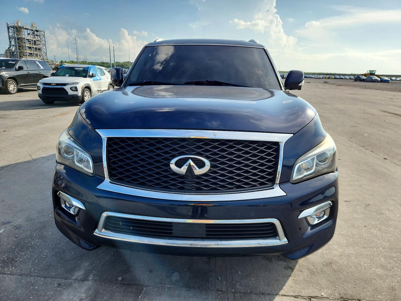 2015 Infiniti Qx80 Base Blue vin: JN8AZ2NC8F9371876