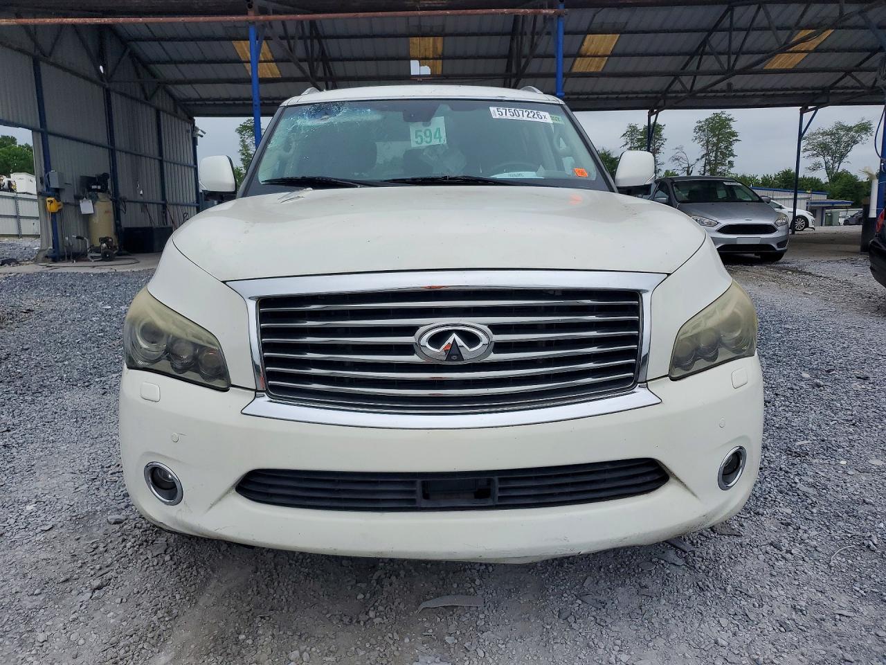 2011 Infiniti Qx56 Base White vin: JN8AZ2NC9B9300681