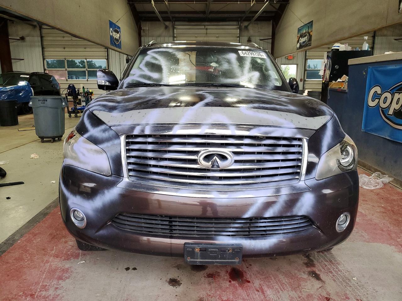 2011 Infiniti Qx56 Base Burgundy vin: JN8AZ2NC9B9301054
