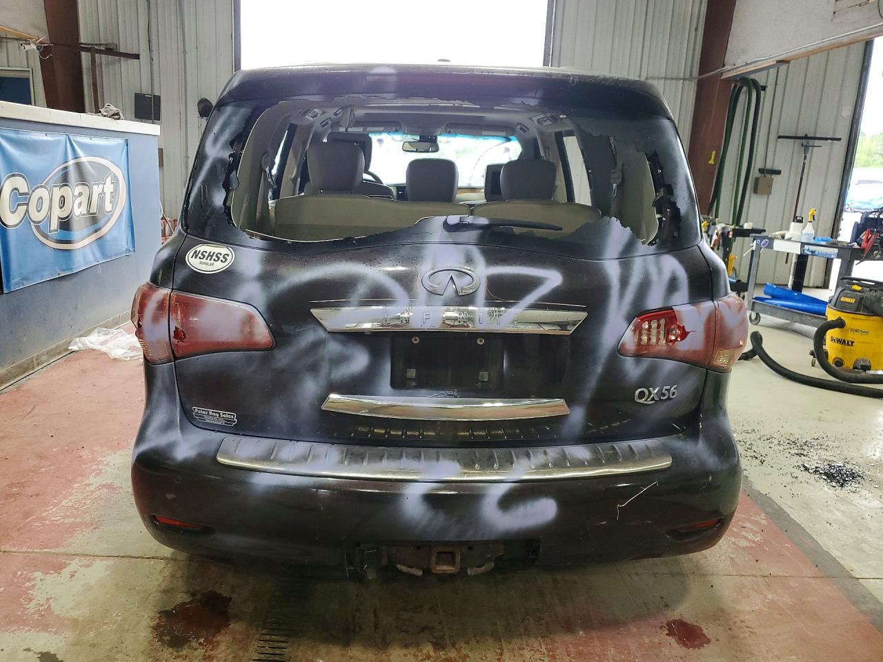 2011 Infiniti Qx56 Base Burgundy vin: JN8AZ2NC9B9301054
