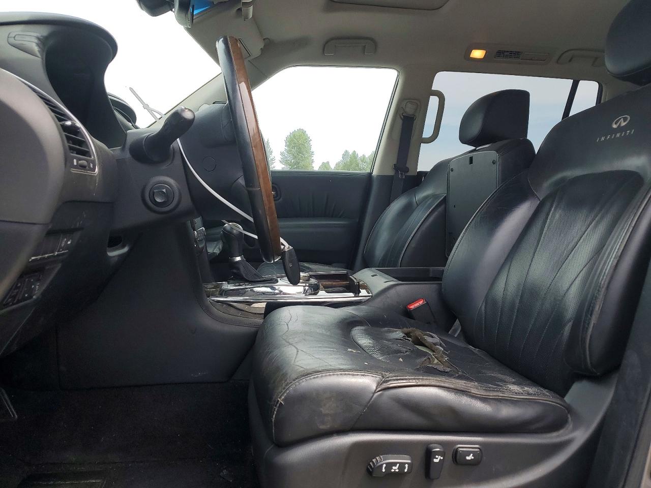 2012 Infiniti Qx56 Base Silver vin: JN8AZ2NC9C9316459