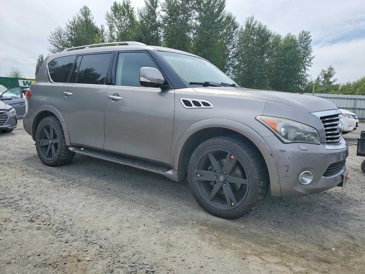 2012 Infiniti Qx56 Base Silver vin: JN8AZ2NC9C9316459