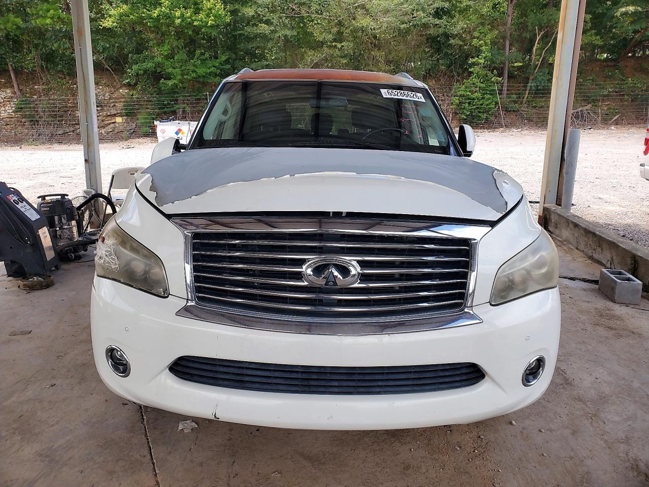 2012 Infiniti Qx56 Base White vin: JN8AZ2NC9C9317529