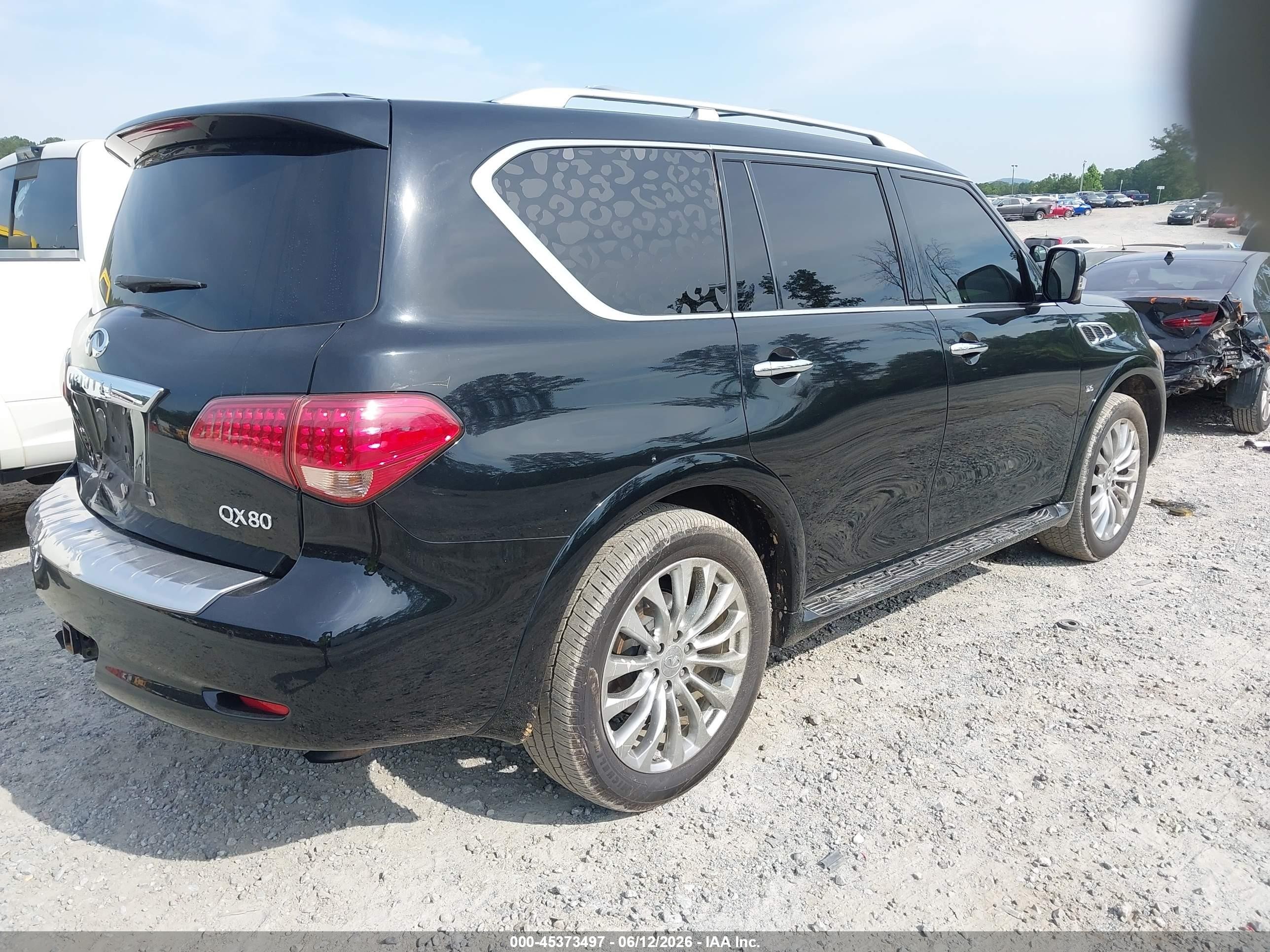 2015 Infiniti Qx80   Black vin: JN8AZ2NC9F9370459