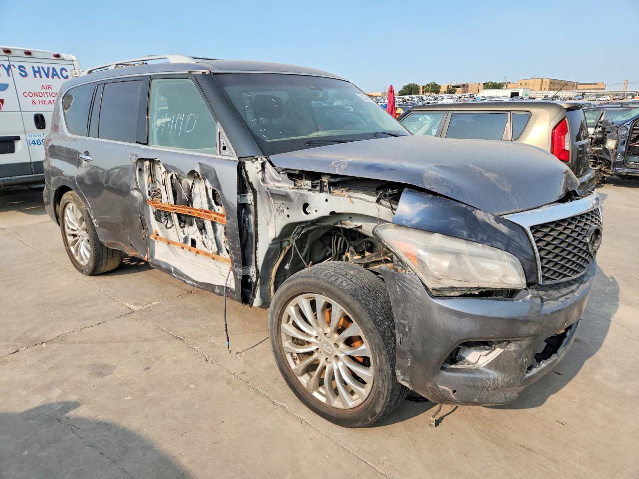2015 Infiniti Qx80 Base Gray vin: JN8AZ2NCXF9371832