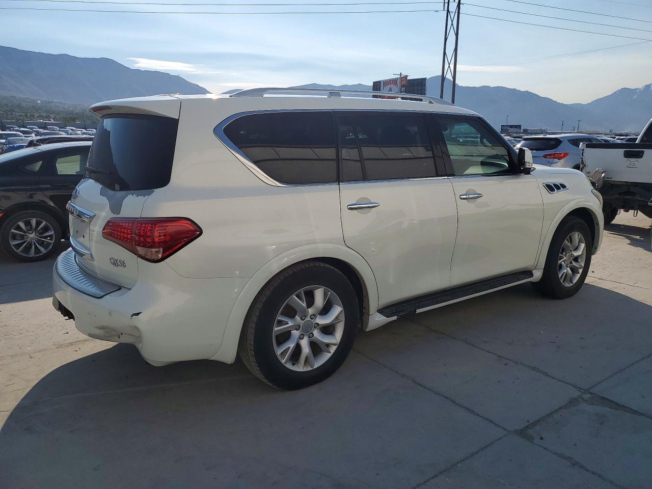 2012 Infiniti Qx56 Base White vin: JN8AZ2ND1C9716105