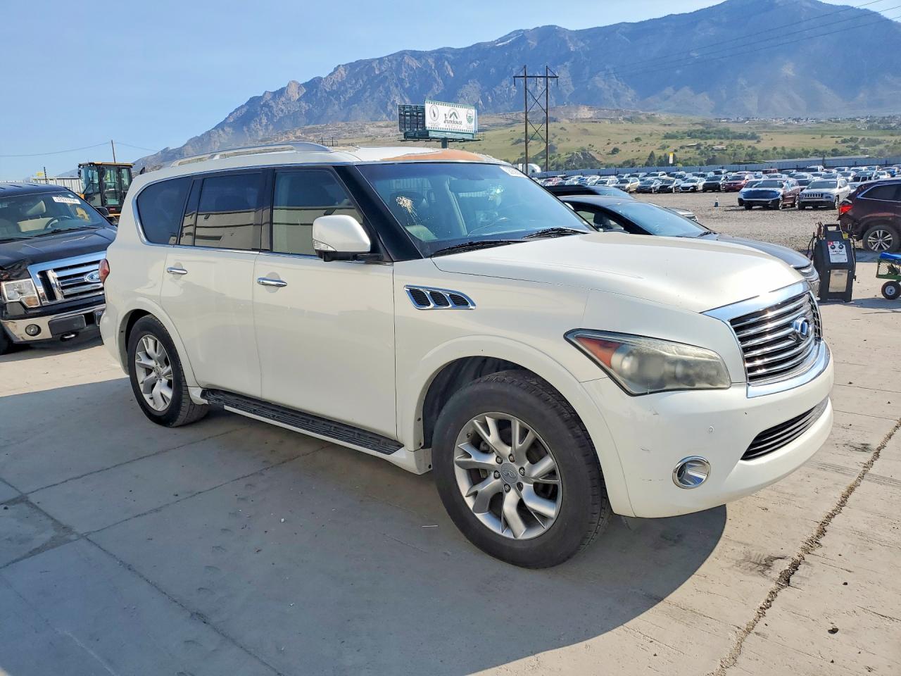 2012 Infiniti Qx56 Base White vin: JN8AZ2ND1C9716105