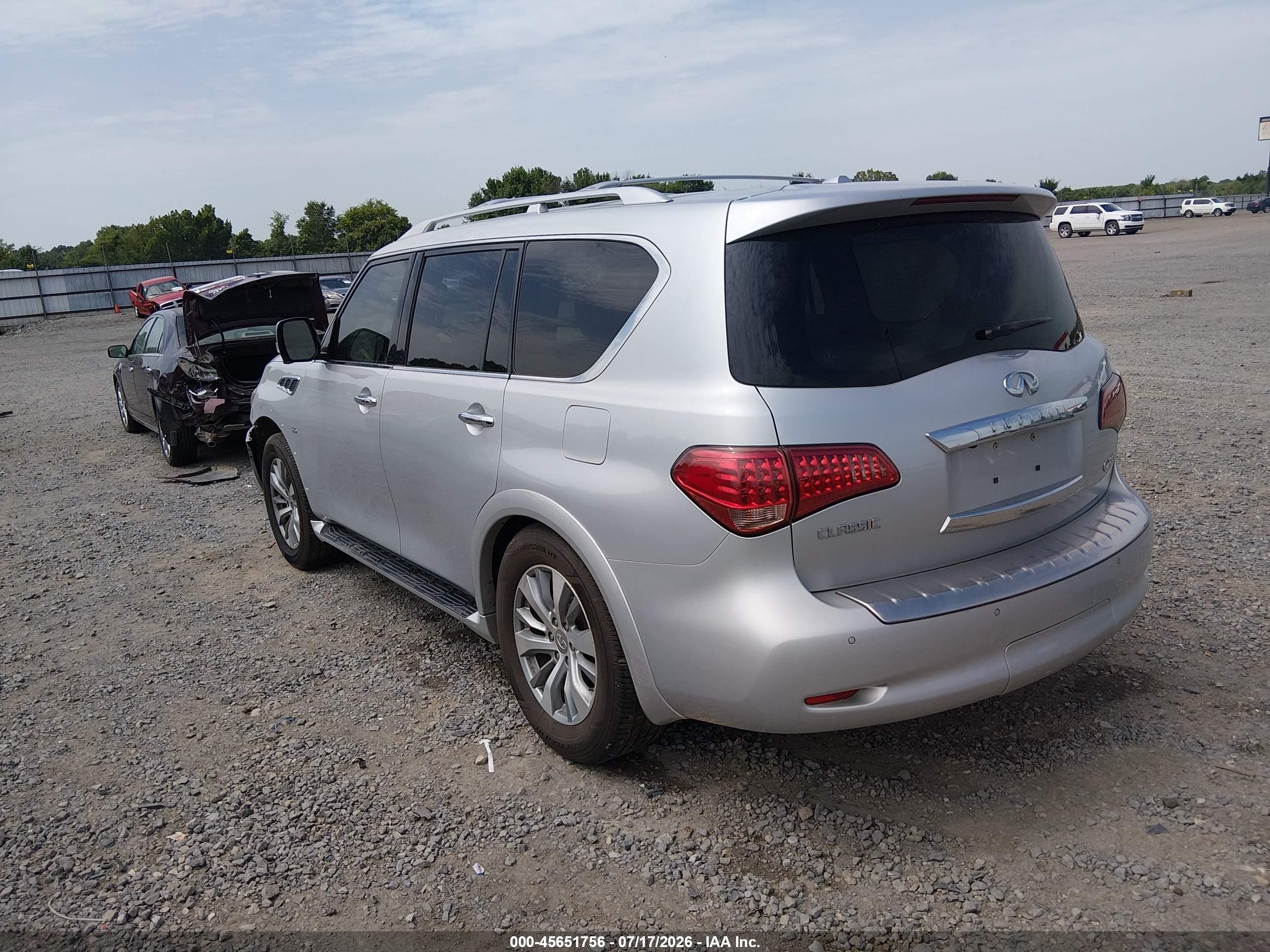 2015 Infiniti Qx80   Silver vin: JN8AZ2ND1F9770301