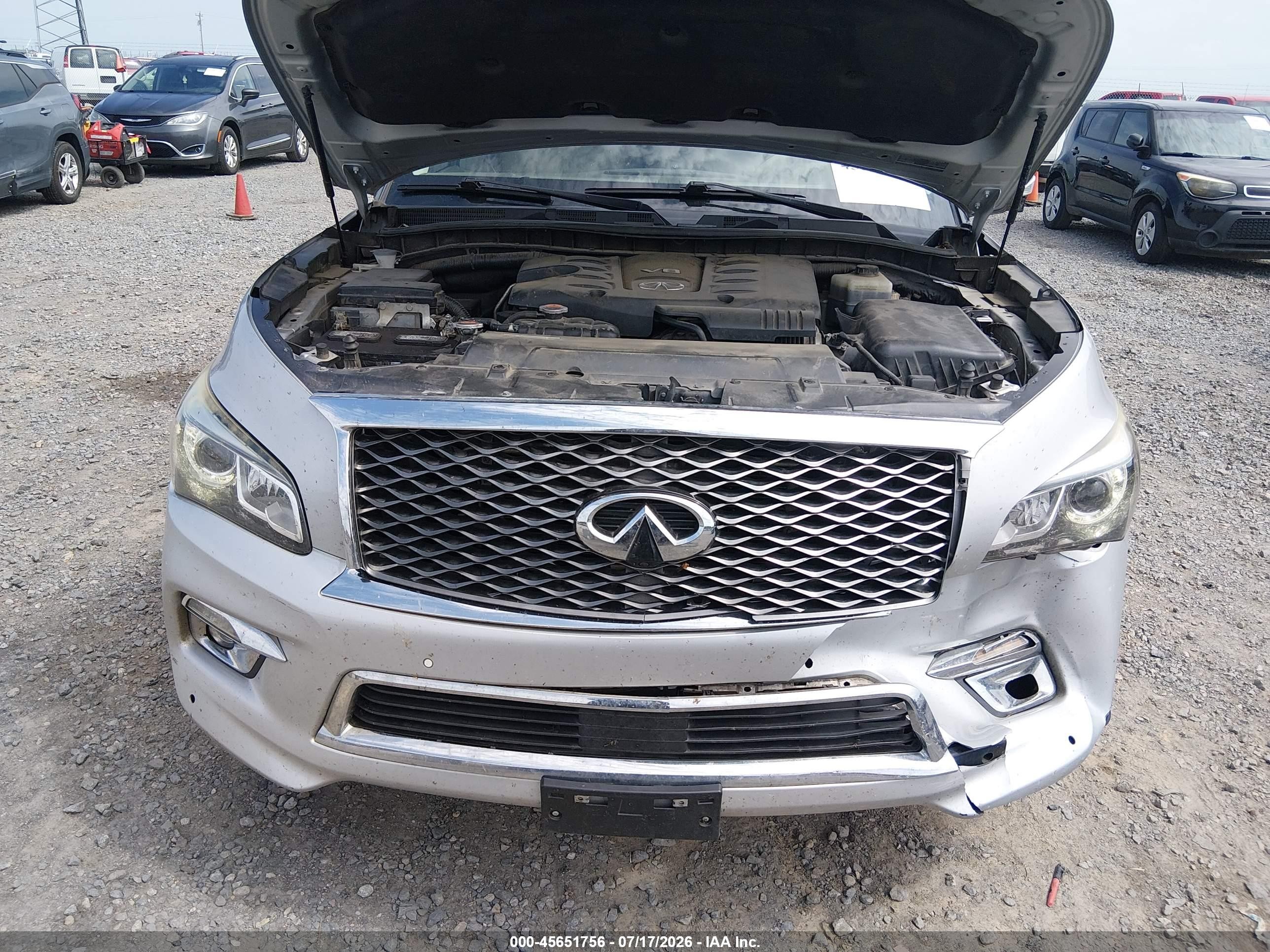 2015 Infiniti Qx80   Silver vin: JN8AZ2ND1F9770301