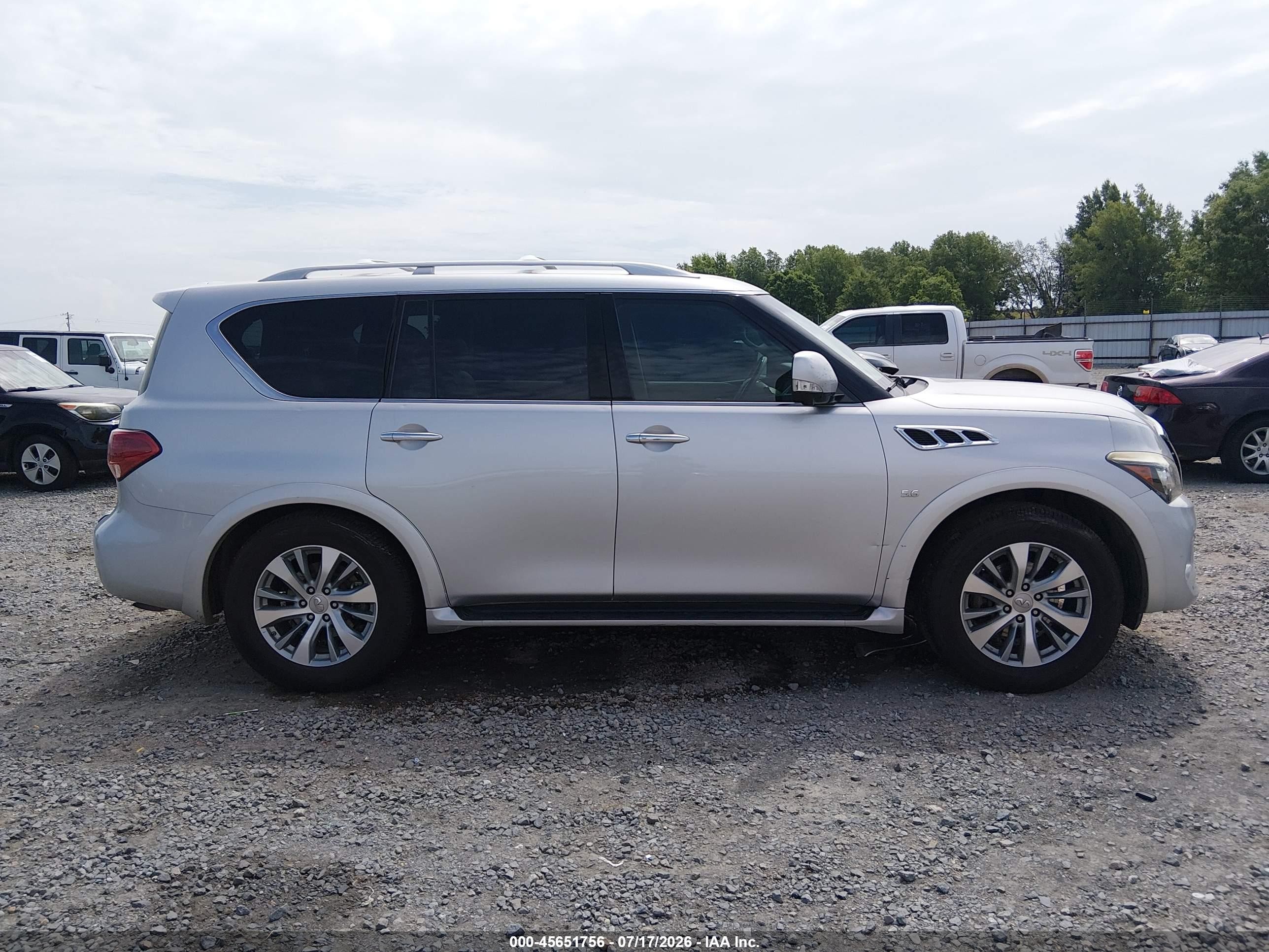 2015 Infiniti Qx80   Silver vin: JN8AZ2ND1F9770301