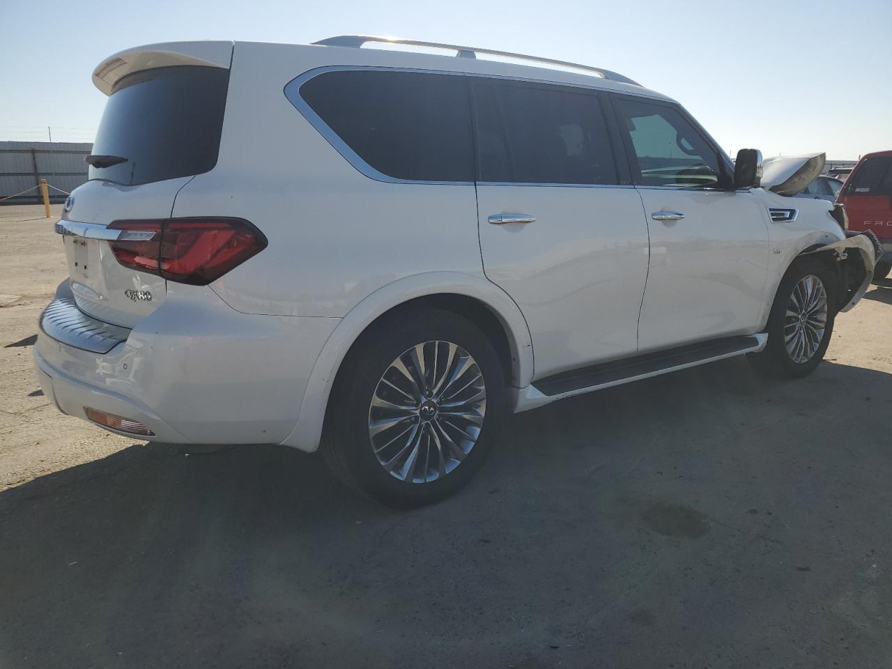 2018 Infiniti Qx80 Base White vin: JN8AZ2ND1J9840288