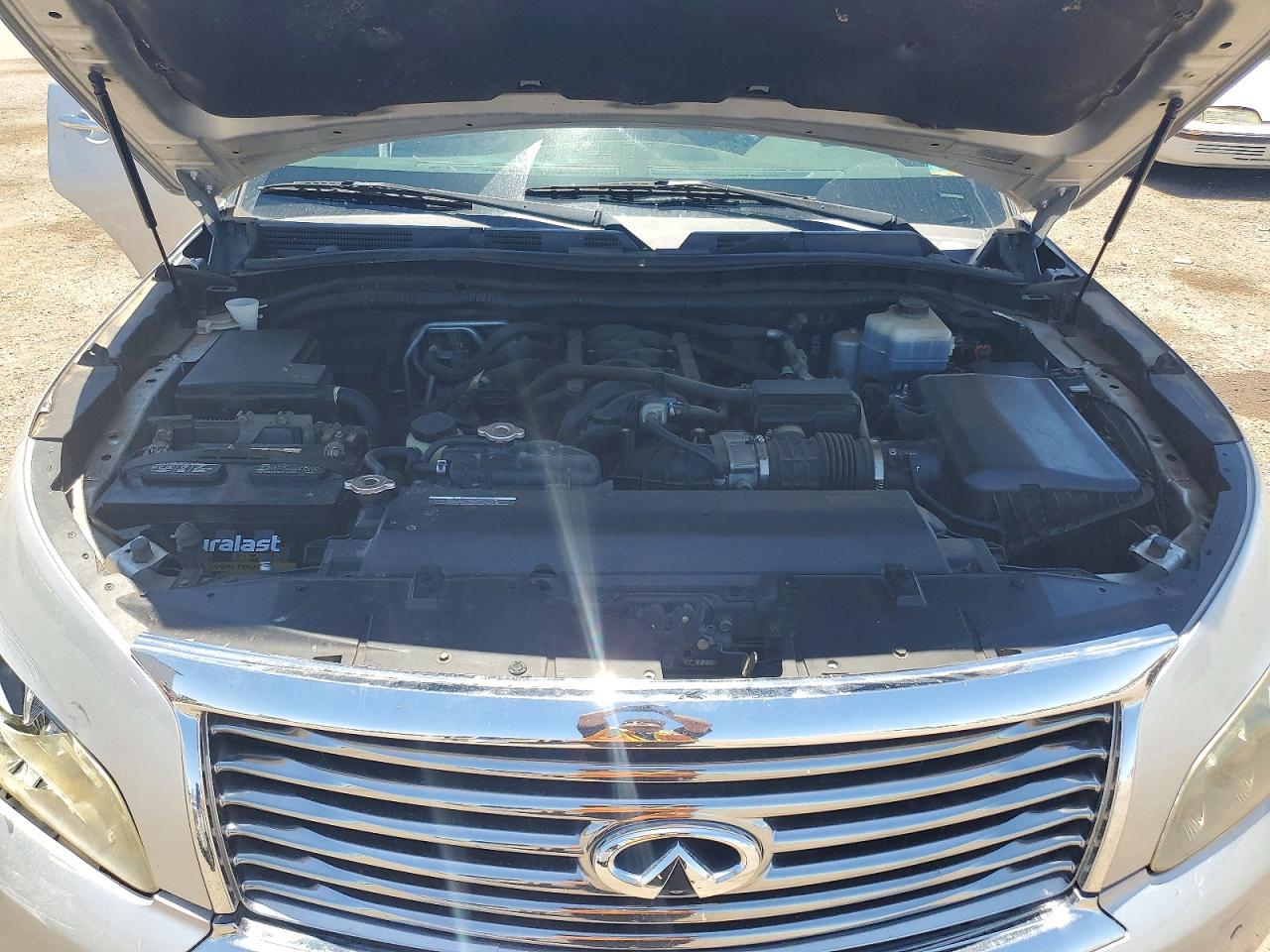2012 Infiniti Qx56 Base Silver vin: JN8AZ2ND2C9715285