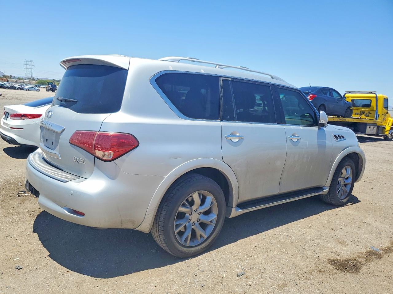 2012 Infiniti Qx56 Base Silver vin: JN8AZ2ND2C9715285