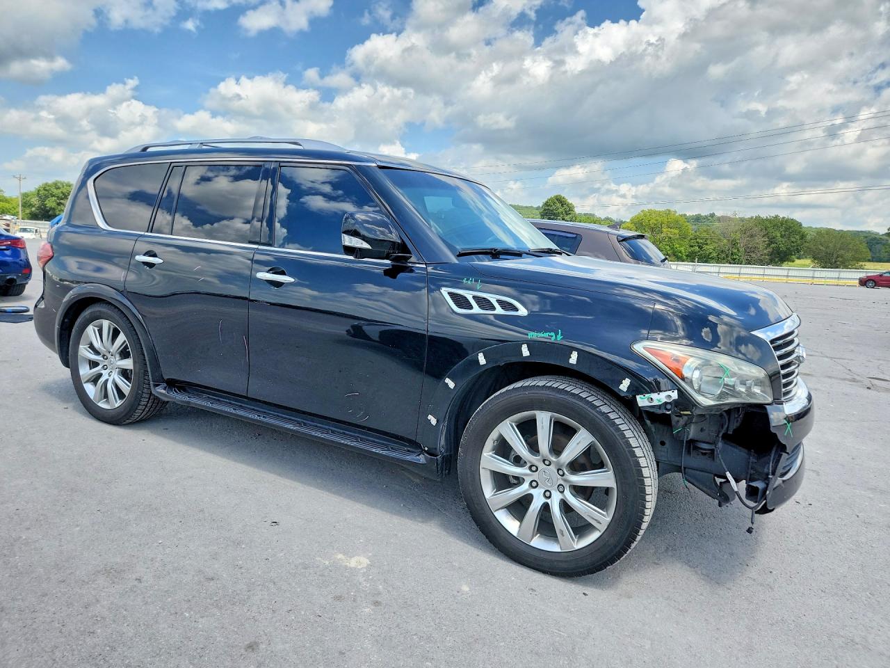 2012 Infiniti Qx56 Base Черный vin: JN8AZ2ND2C9715335