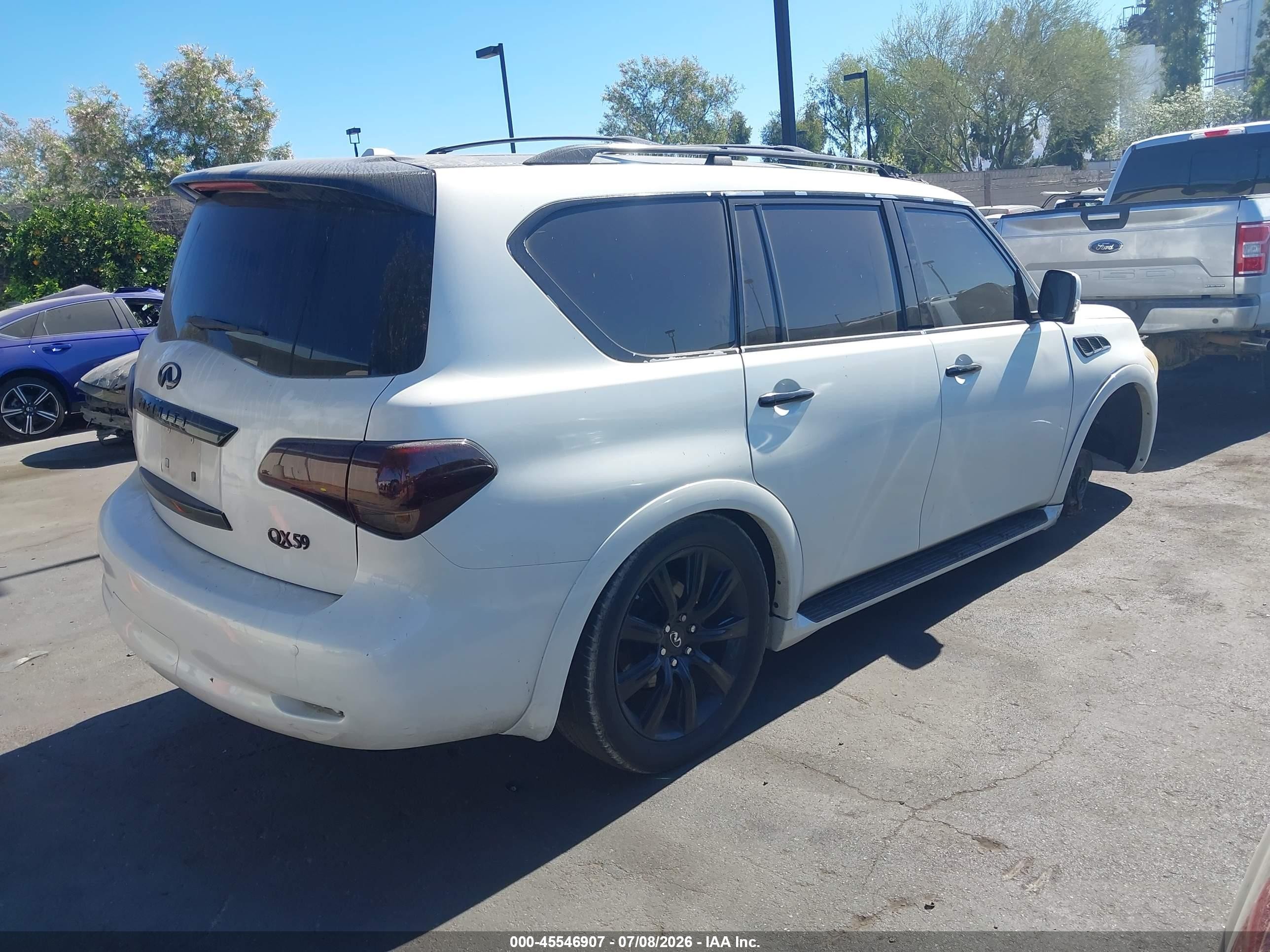 2011 Infiniti Qx56   White vin: JN8AZ2ND3B9701913