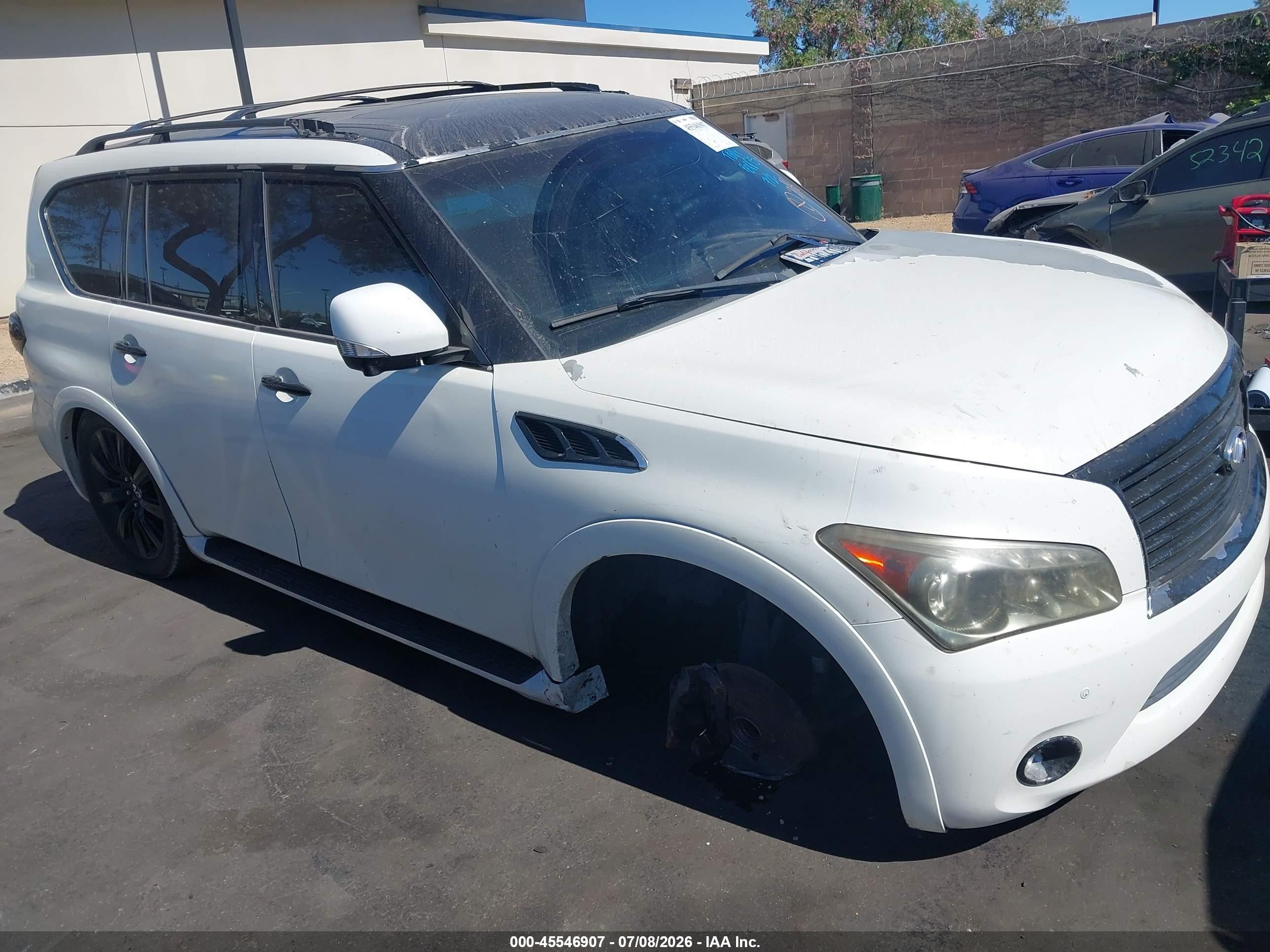 2011 Infiniti Qx56   White vin: JN8AZ2ND3B9701913