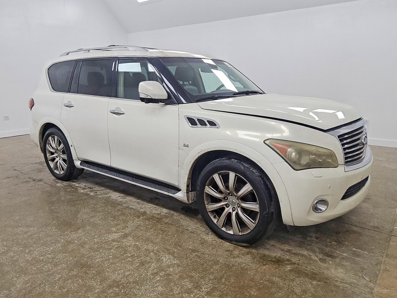 2014 Infiniti Qx80 Base White vin: JN8AZ2ND3E9751134