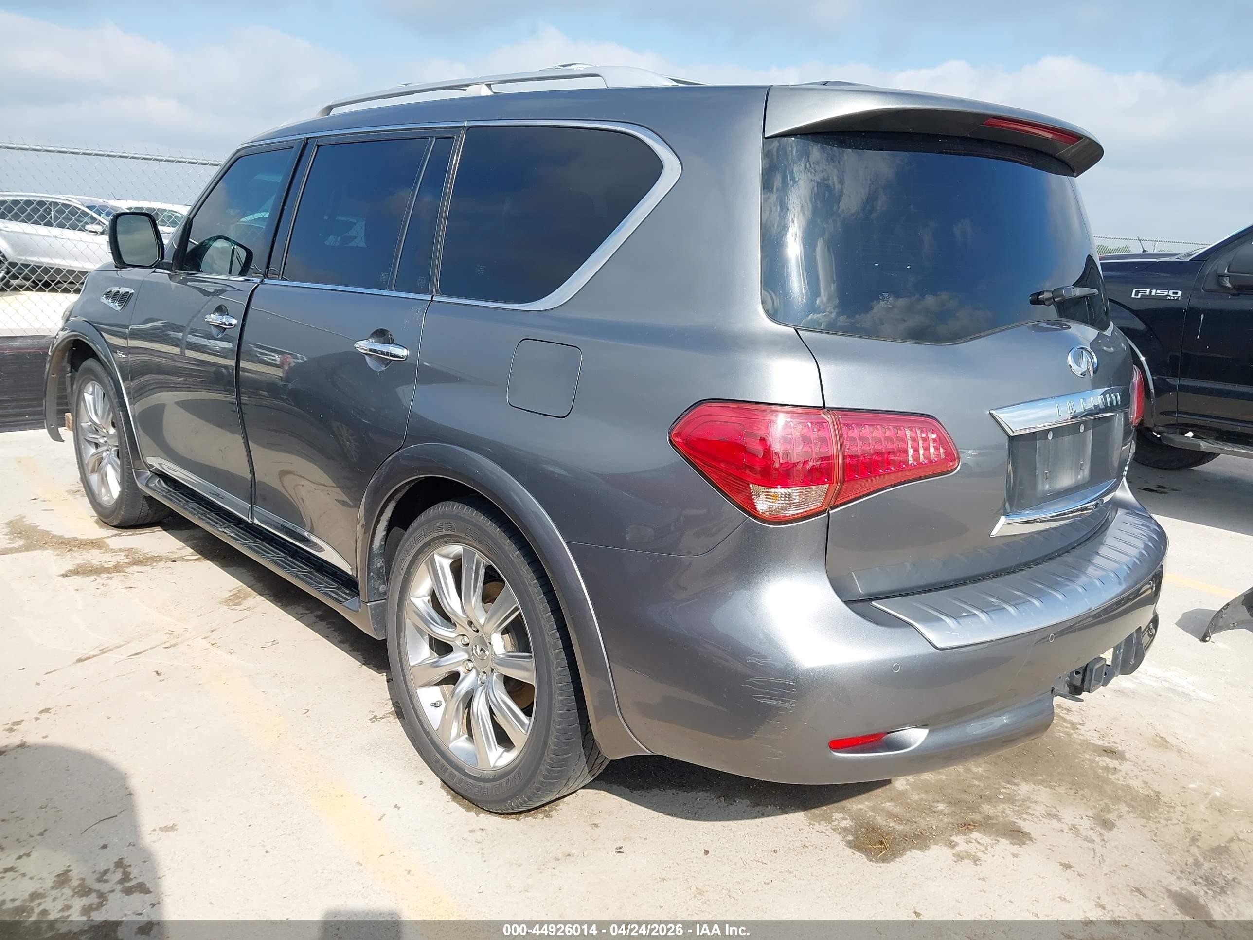 2015 Infiniti Qx80   Gray vin: JN8AZ2ND3F9770381