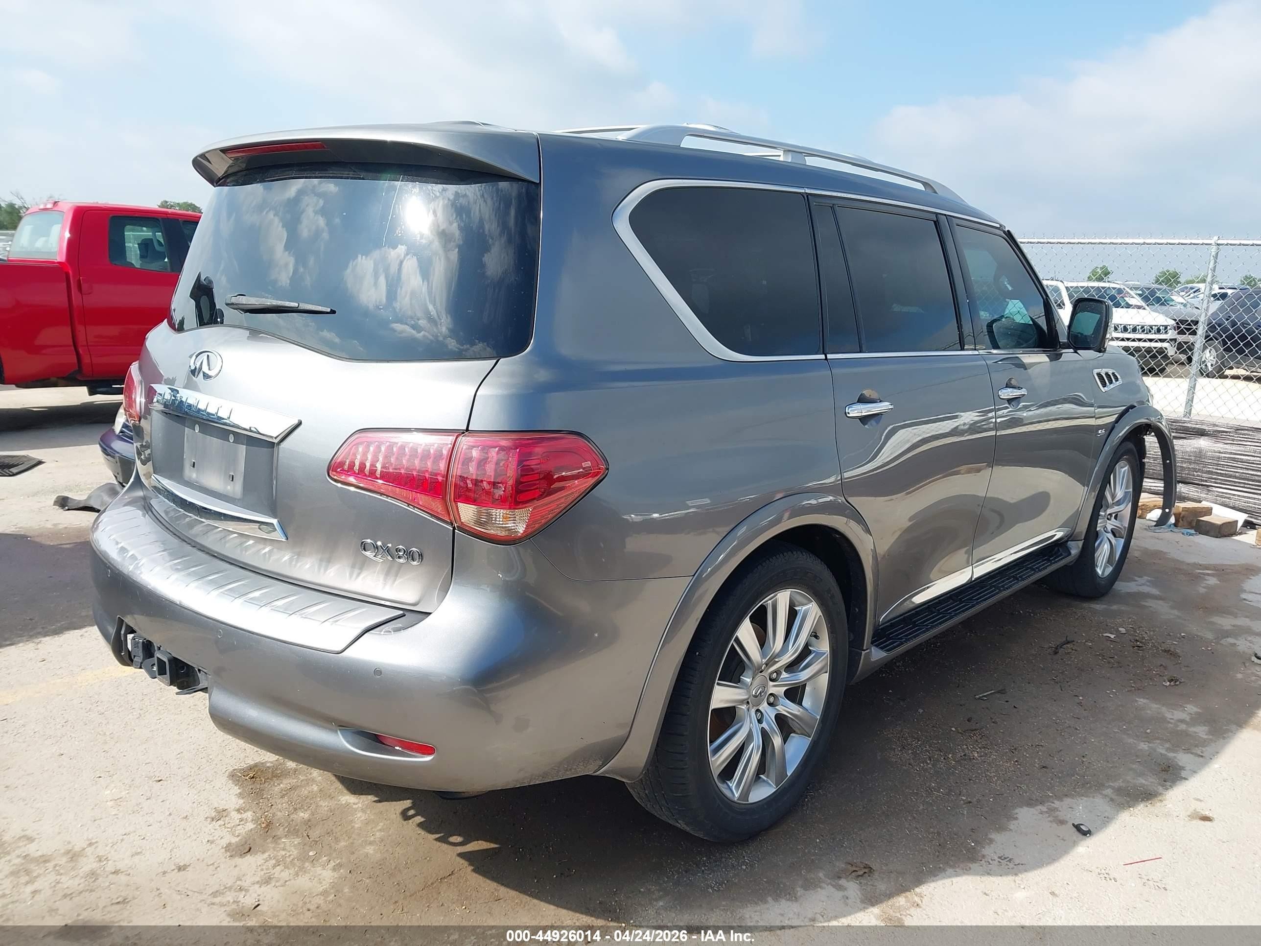 2015 Infiniti Qx80   Gray vin: JN8AZ2ND3F9770381