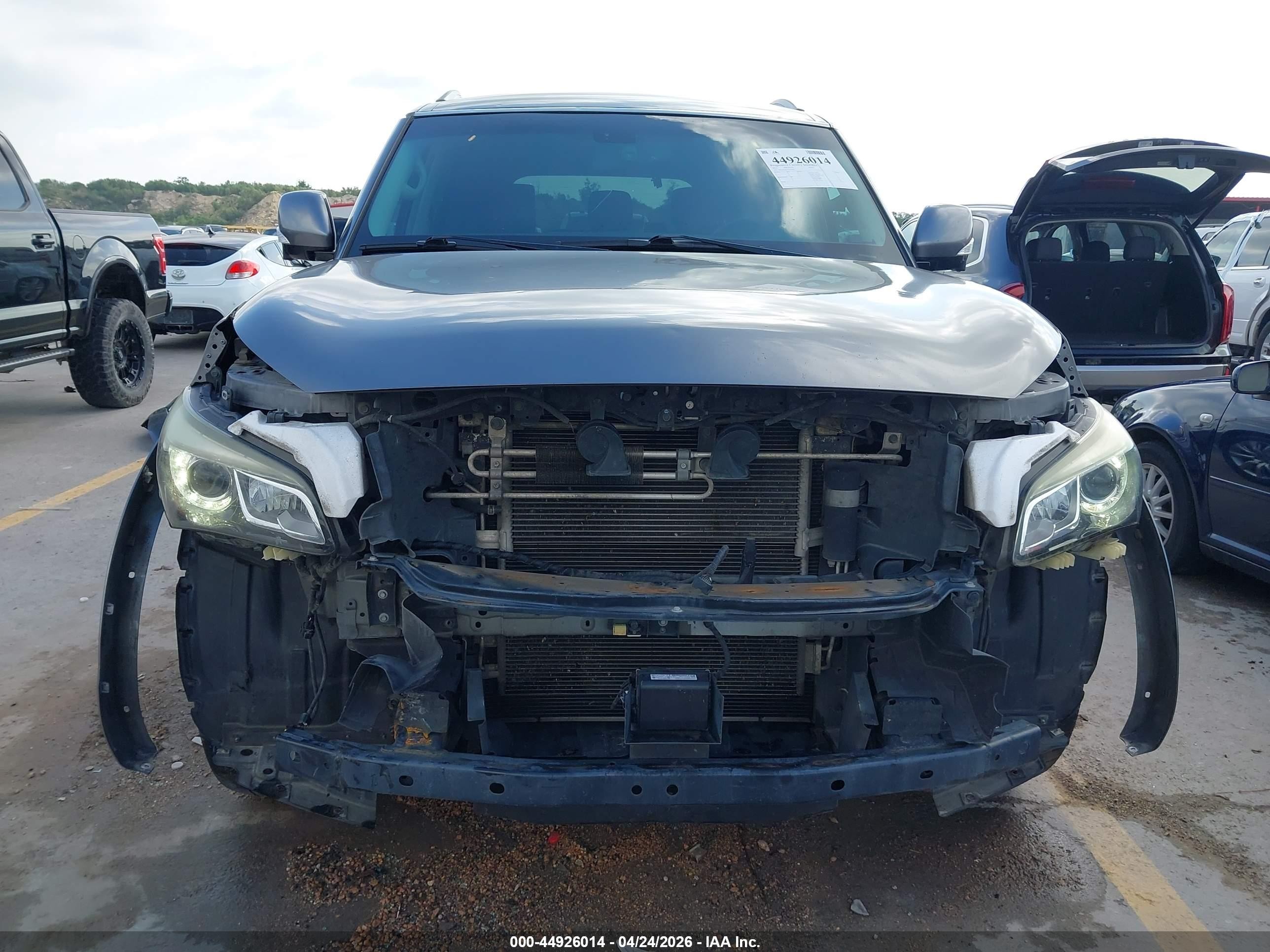 2015 Infiniti Qx80   Gray vin: JN8AZ2ND3F9770381