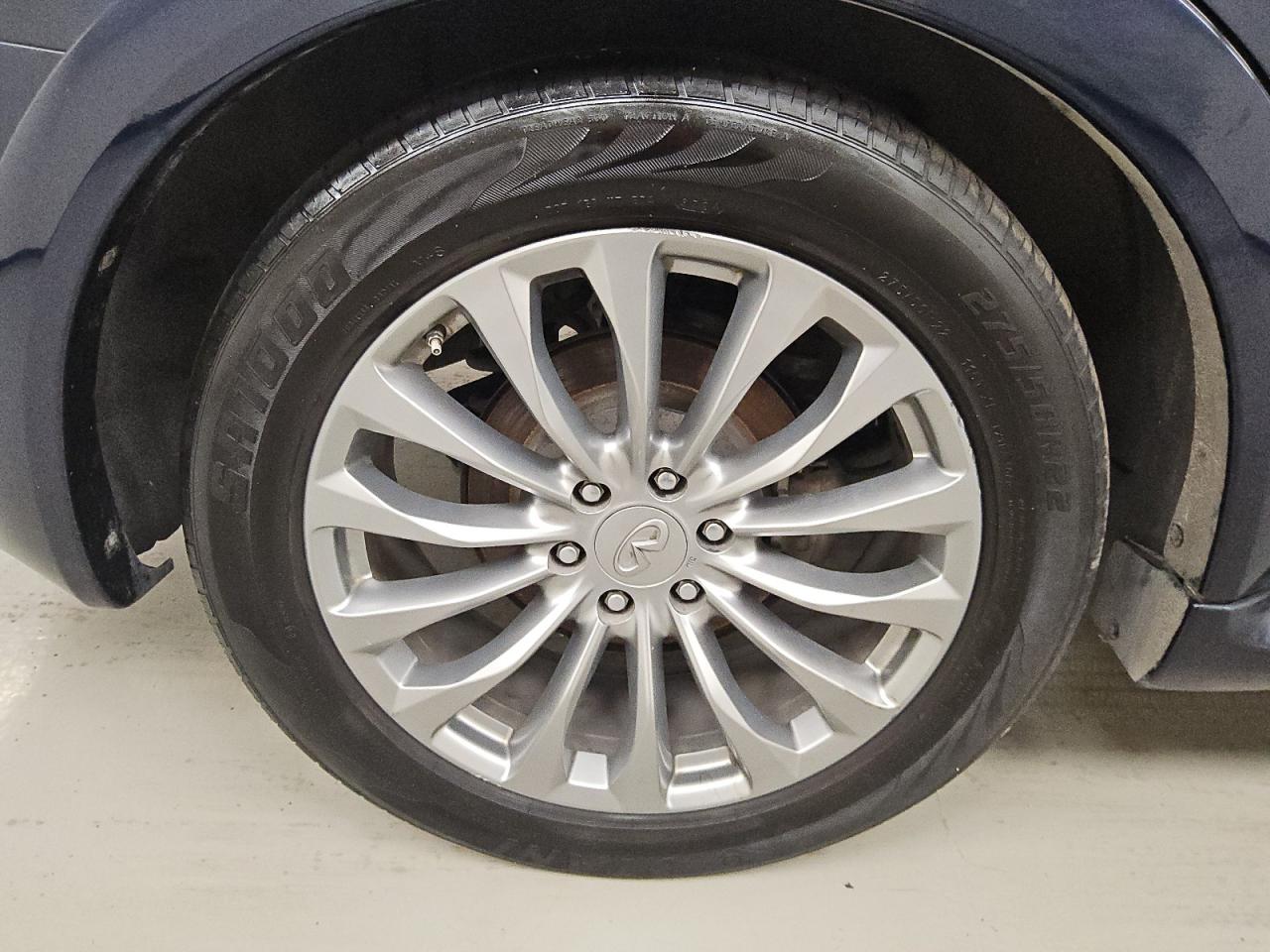 2015 Infiniti Qx80 Base Blue vin: JN8AZ2ND3F9770607 Damage: Right Rear Wheel, Curb Rash, > 12 Inches