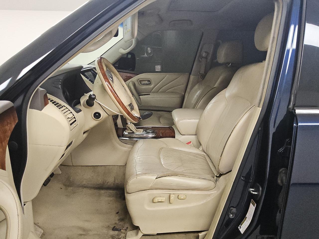 2015 Infiniti Qx80 Base Blue vin: JN8AZ2ND3F9770607 Damage: Left Front Seat, Worn, Replacement Required