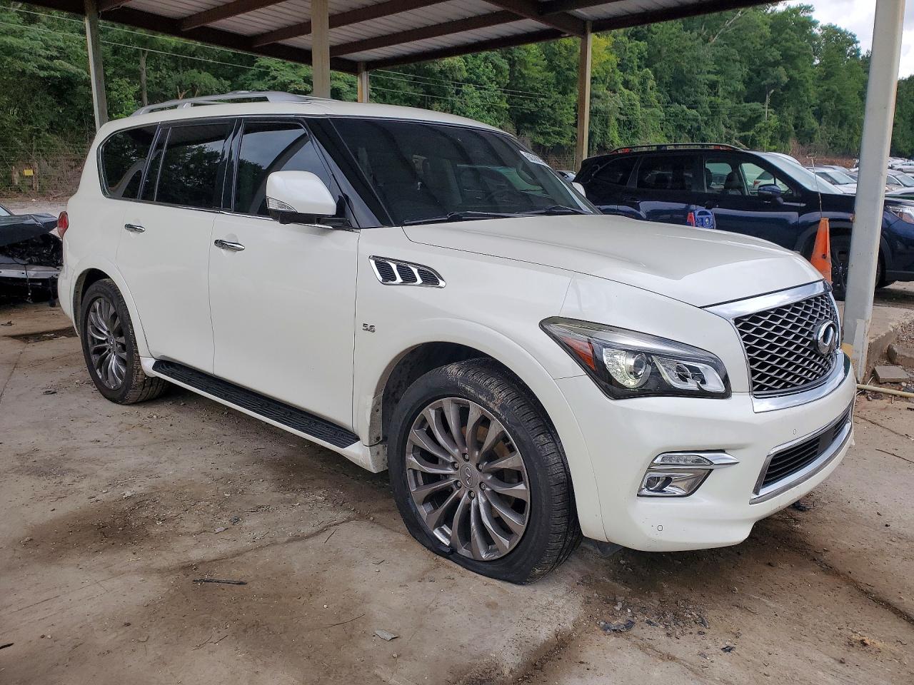 2016 Infiniti Qx80 Base White vin: JN8AZ2ND3G9800769