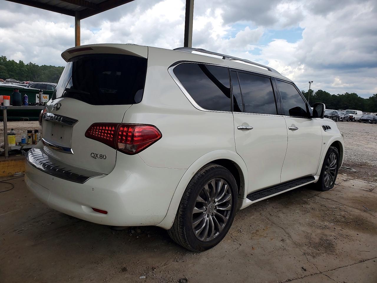 2016 Infiniti Qx80 Base White vin: JN8AZ2ND3G9800769